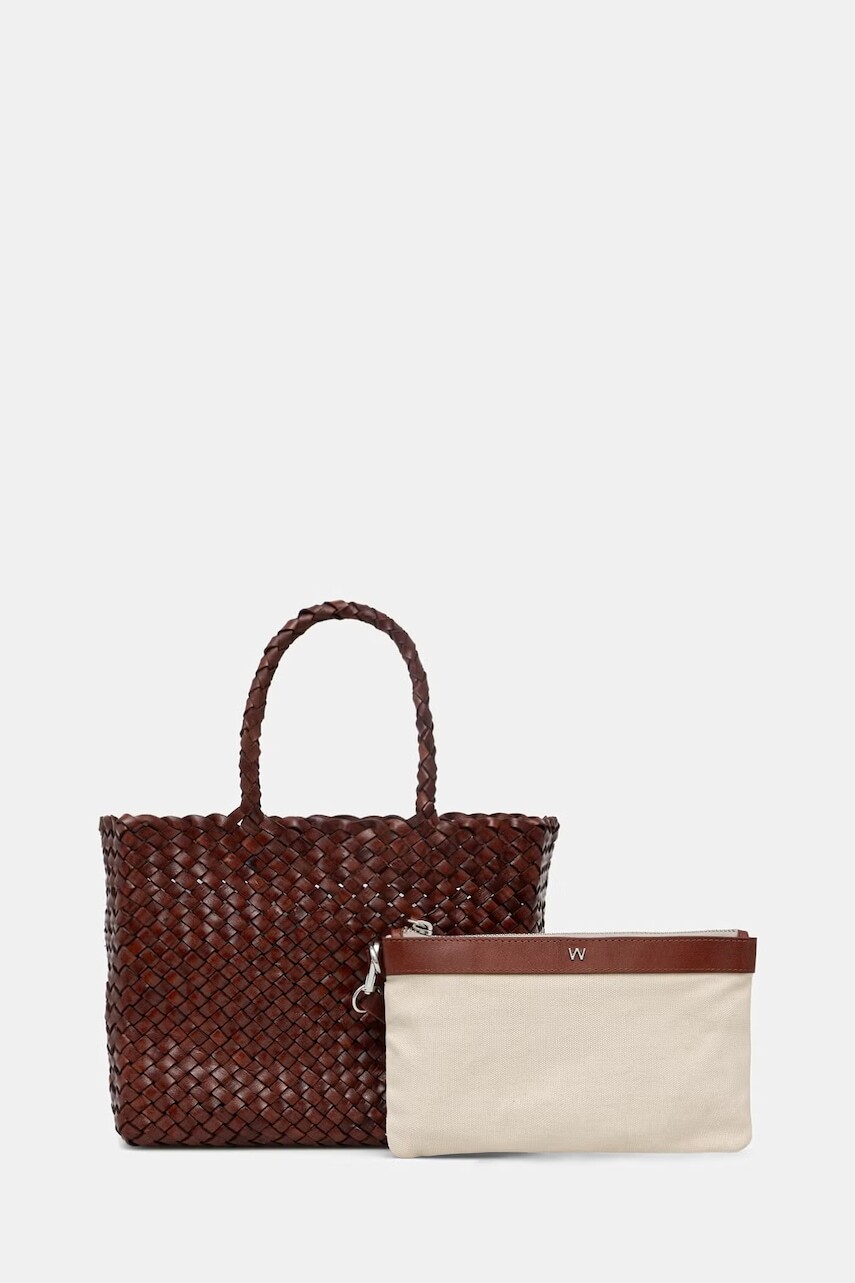 Weekend Max Mara kabelka typu shopper dámska kožená AORLI