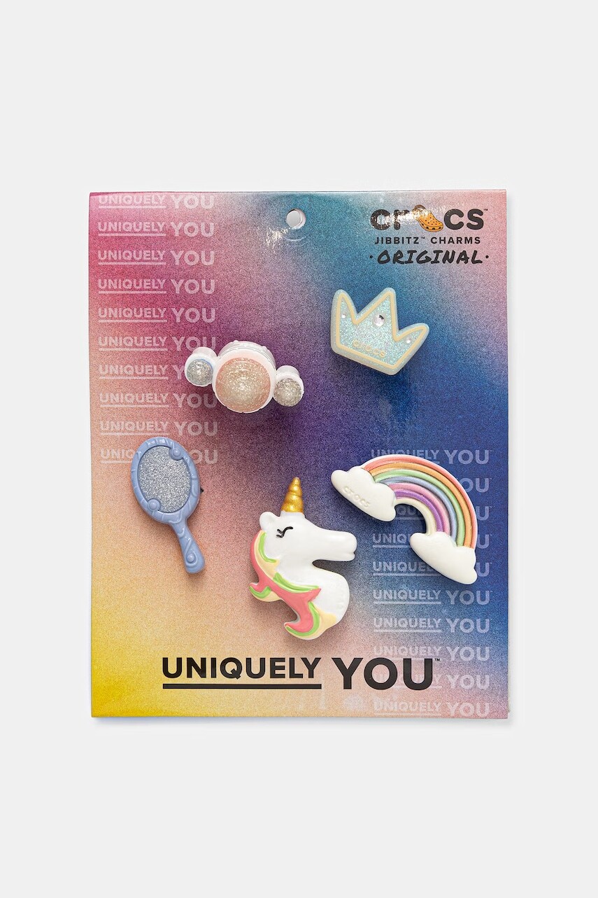 Crocs detské ozdobné odznaky na obuv Pretty Princess 5 Pack
