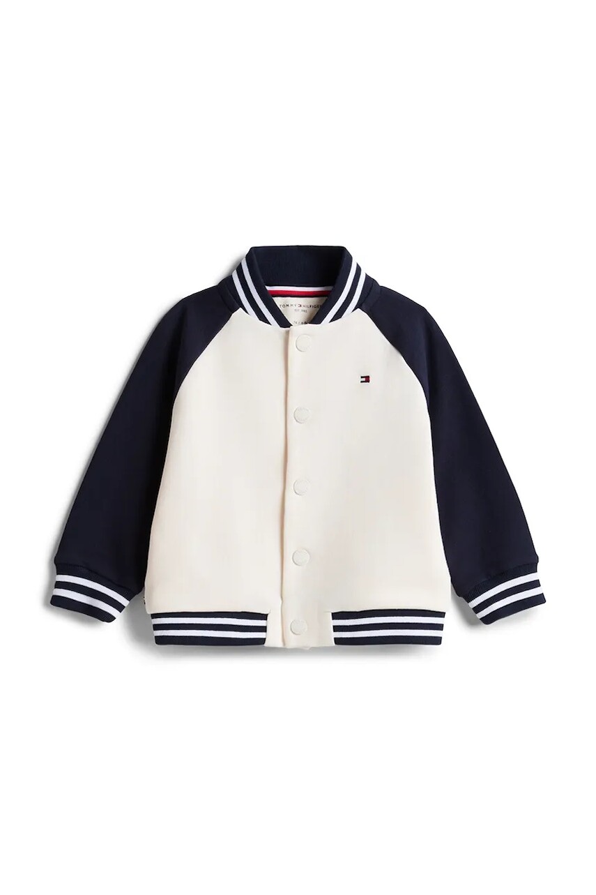 Tommy Hilfiger bejzbalová bunda dojčenská s bavlnou