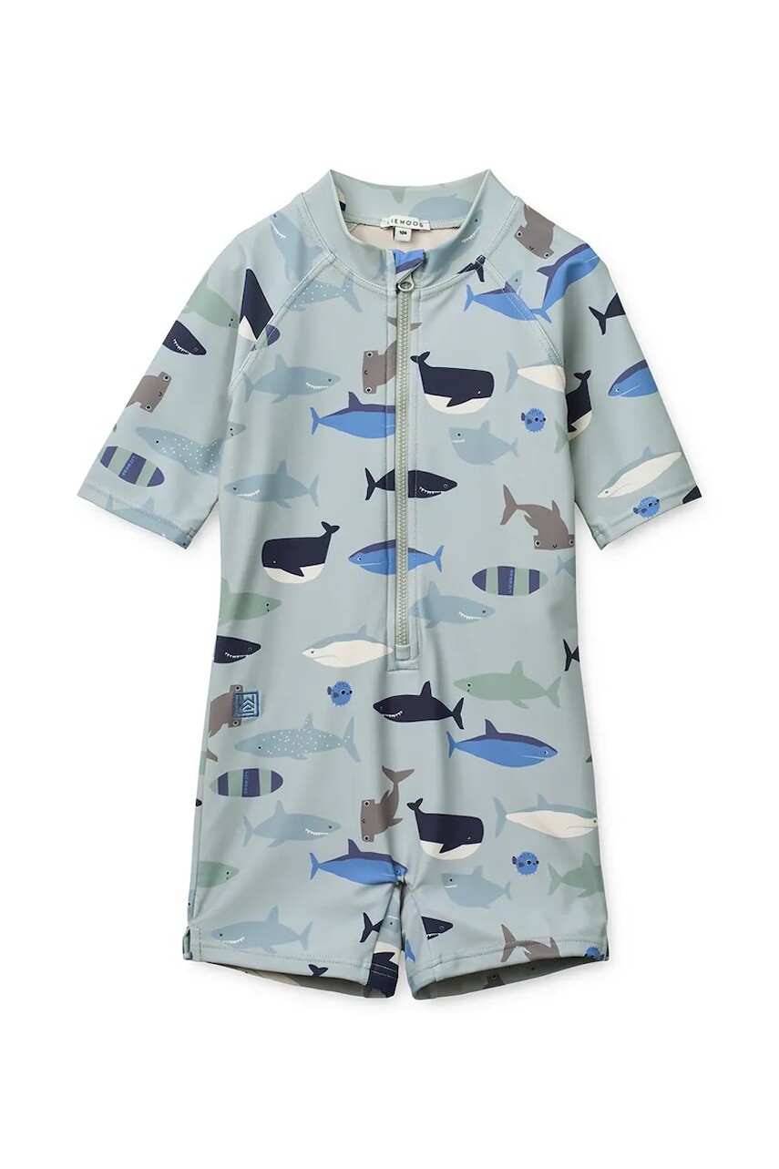 Liewood jednodielne plavky detské Max Printed Shortsleeve Swim Jumpsuit