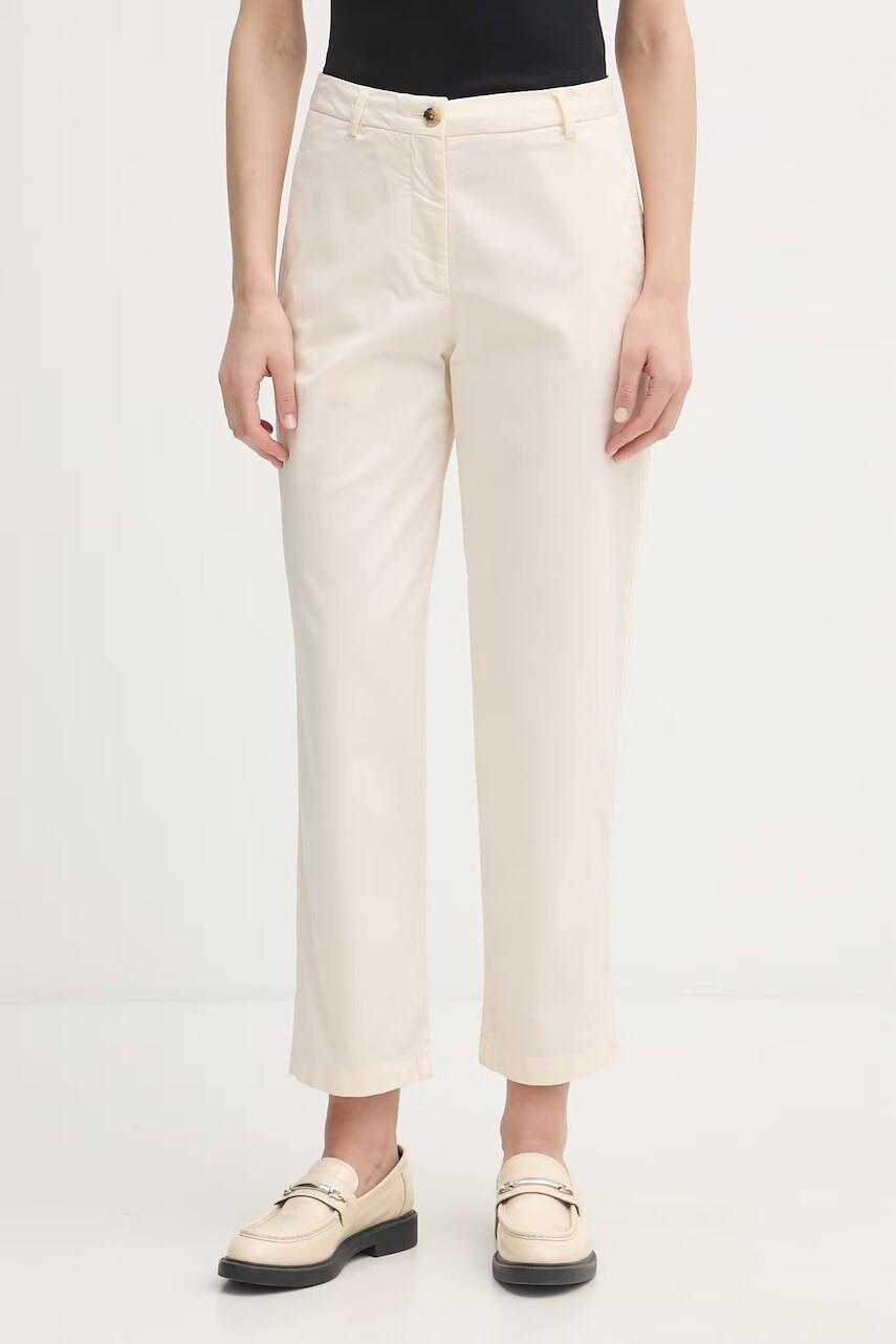 Tommy Hilfiger Nohavice dámske s bavlnou