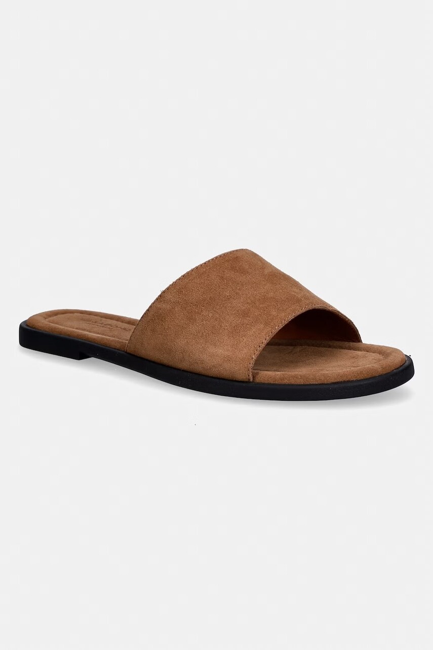 Vagabond Shoemakers šľapky na plochom podpätku dámske semišové ZAIDA
