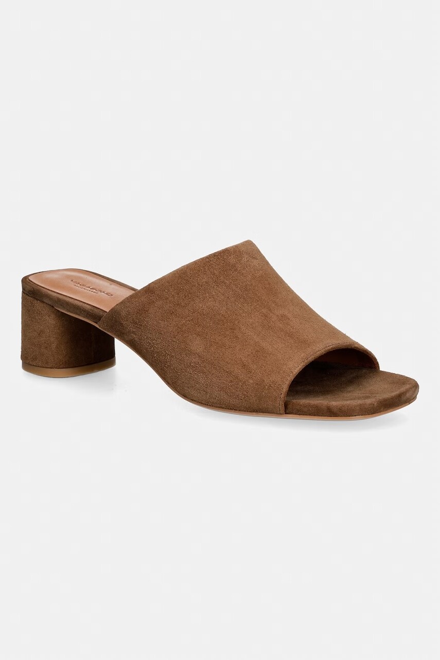 Vagabond Shoemakers šľapky na podpätku dámske semišové PIPER