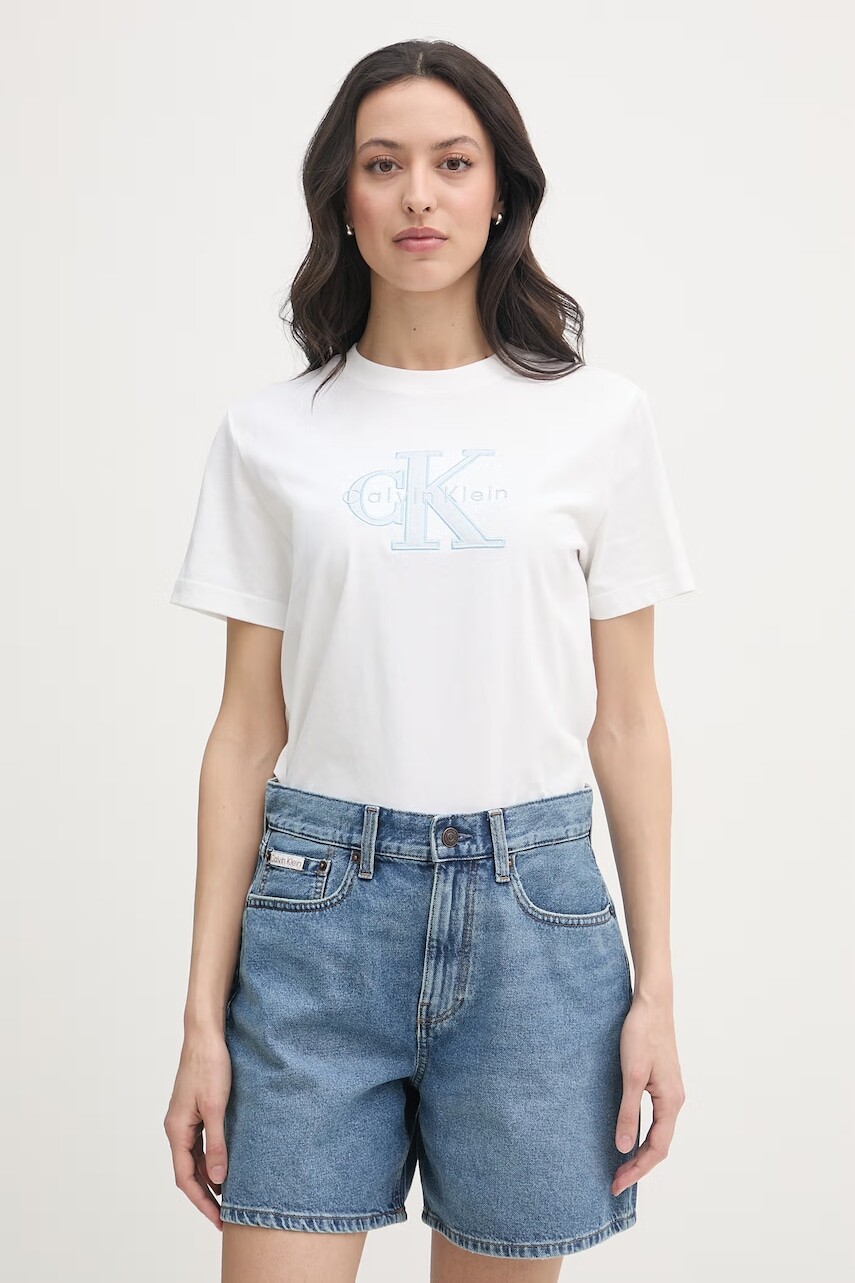 Calvin Klein Jeans Basic tričko dámske bavlnené