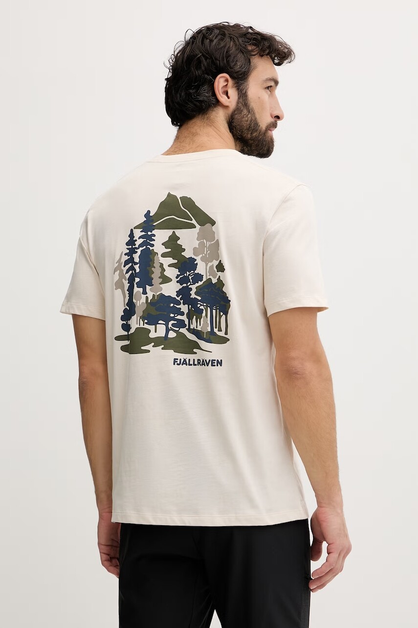 Fjallraven pánske bavlnené tričko Swedish Forest