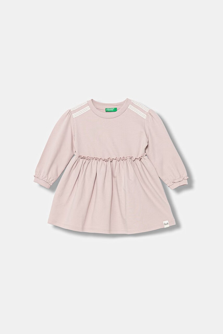 United Colors of Benetton rozšírené bavlnené šaty