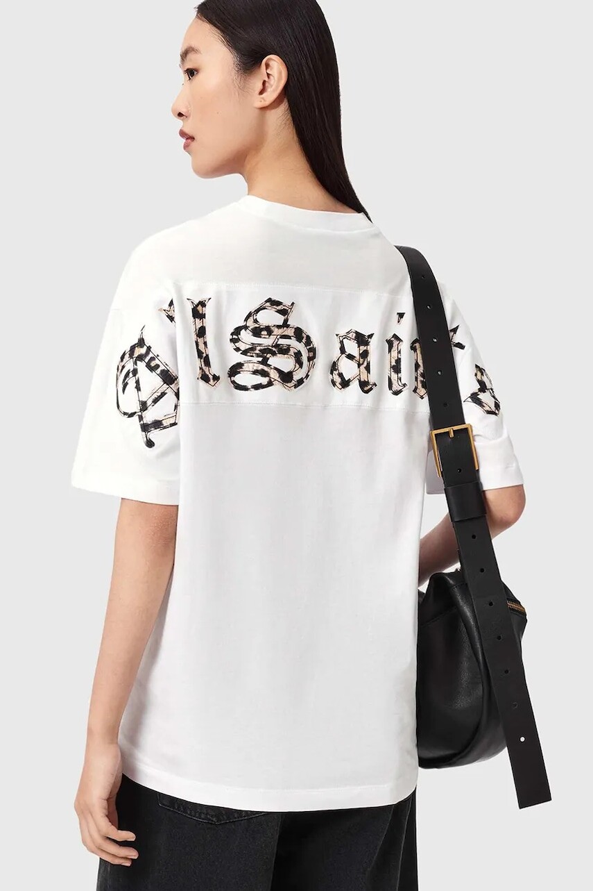 AllSaints dámske bavlnené tričko FUSE