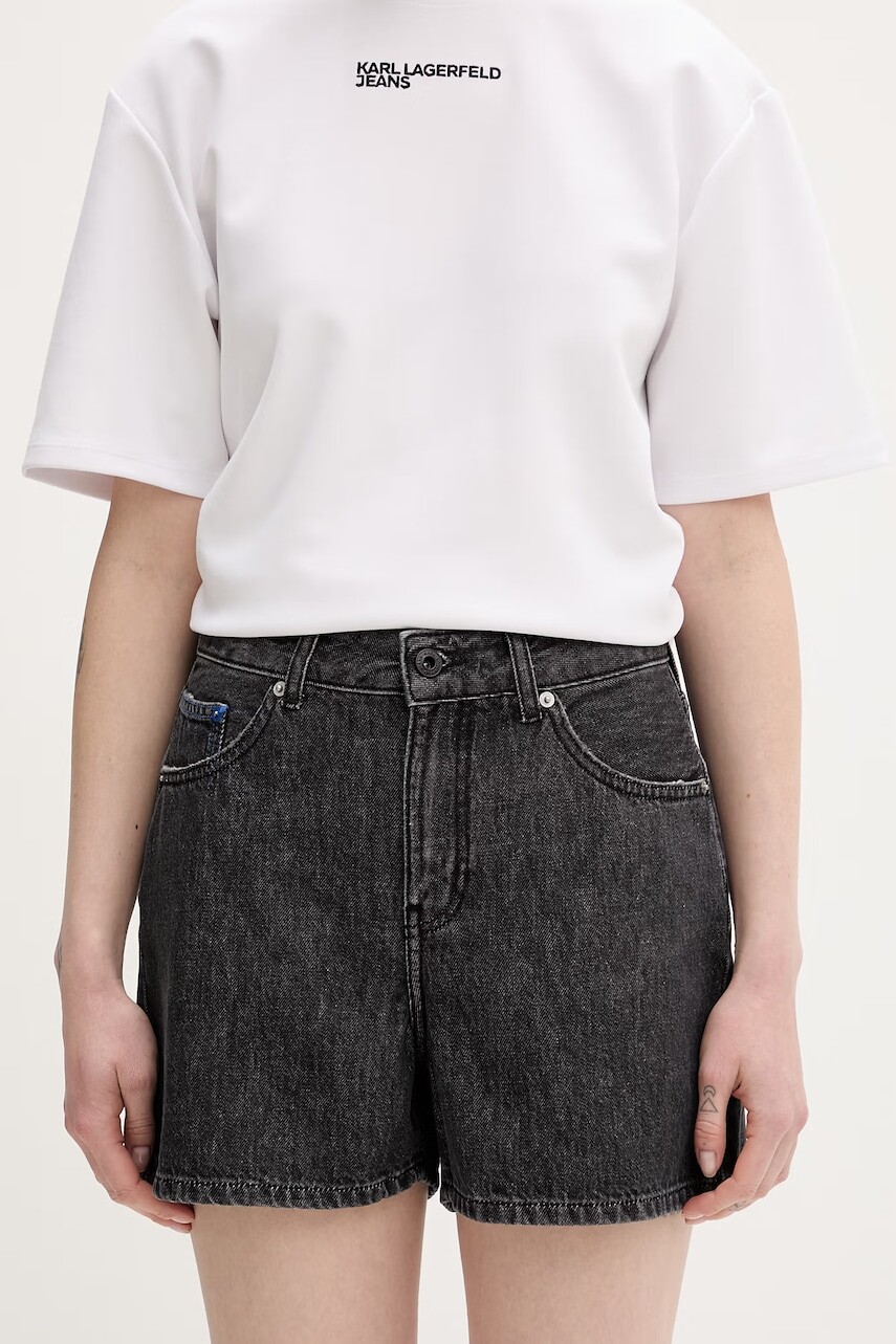 Karl Lagerfeld Jeans šortky dámske bavlnené