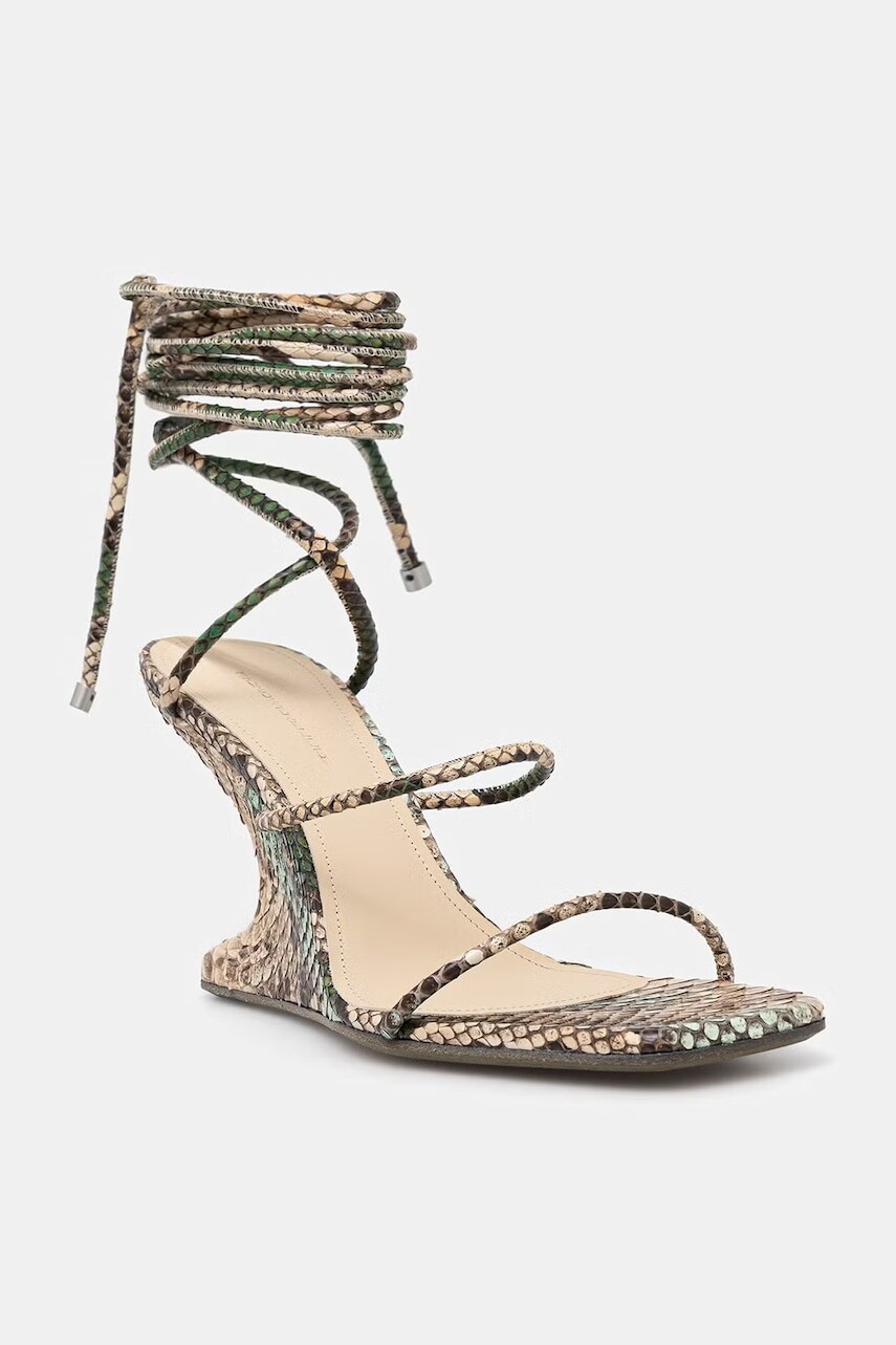 Rick Owens Lilies sandále na platforme po celej dĺžke kožené Cantilever 8