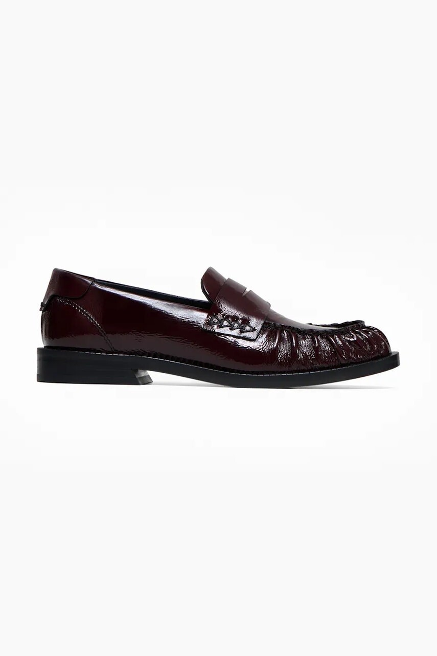 Vanda Novak mokasíny dámske kožené Greta Glossy Ruby