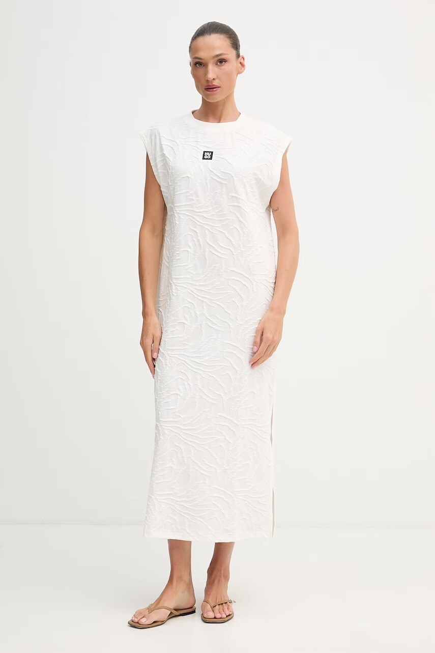 HUGO šaty s bavlnou ZEB_dress