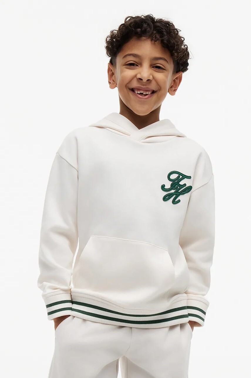 Tommy Hilfiger mikina s kapucňou detská bavlnená