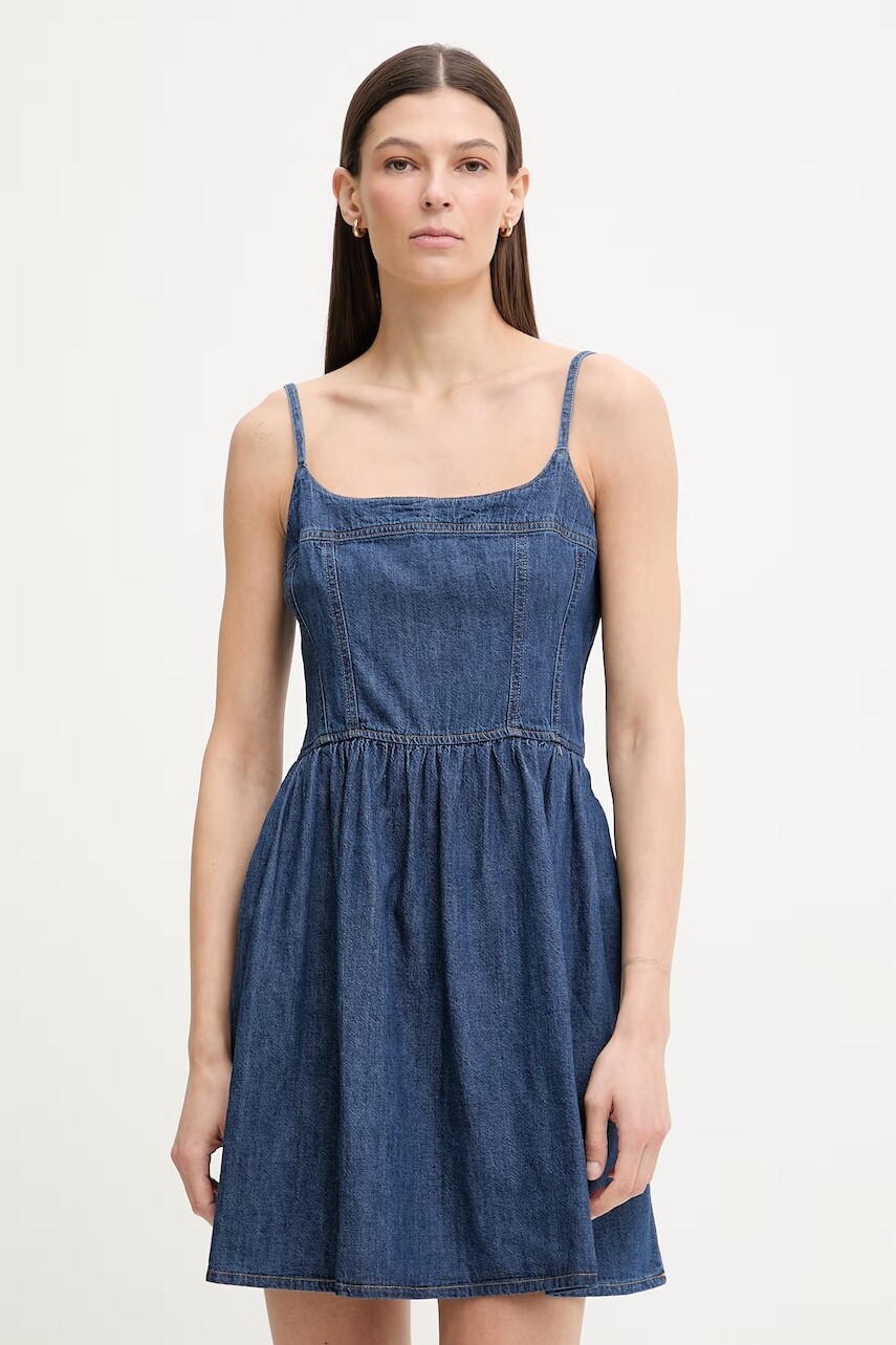 Levi's šaty s rozšíreným strihom rifľové JOLENE DENIM