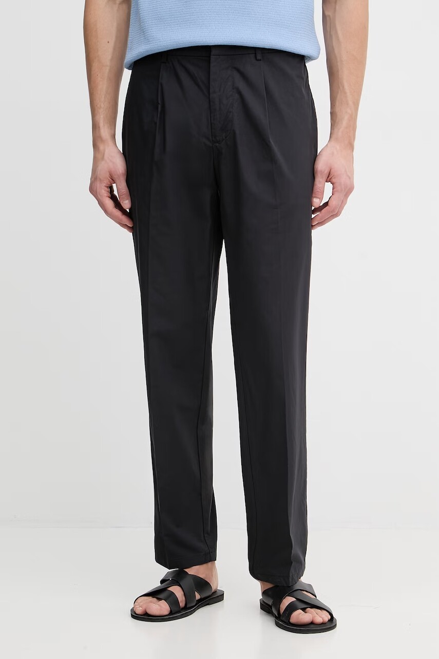 Emporio Armani nohavice chinos pánske bavlnené