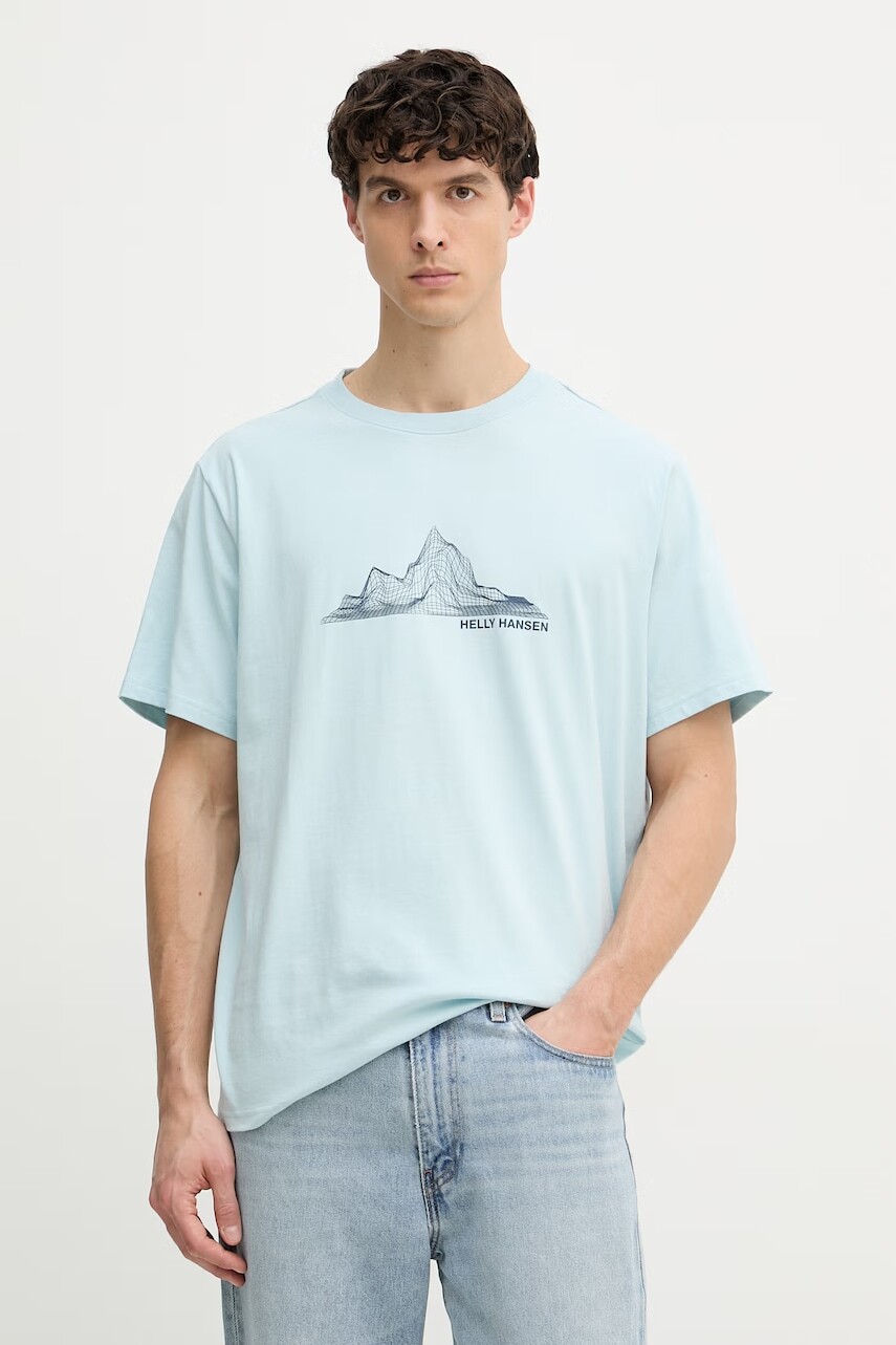 Helly Hansen tričko pánske bavlnené MASSIF GRAPHIC