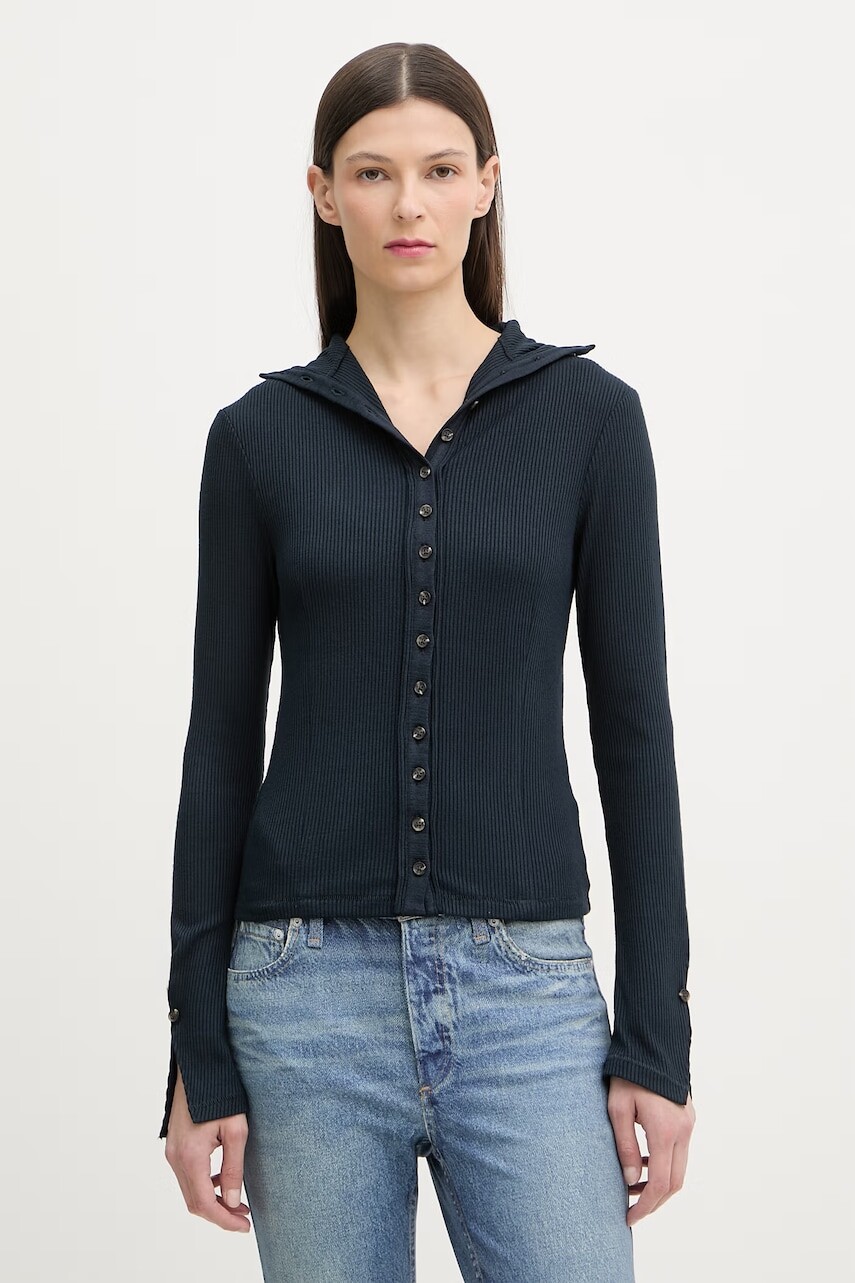 rag & bone tričko s dlhým rukávom dámske s viskózou