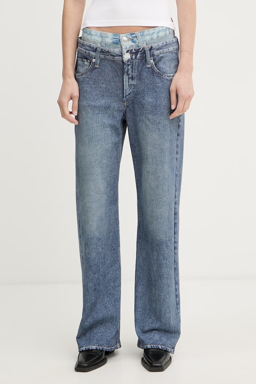 rag & bone nohavice wide leg dámske bavlnené Miramar