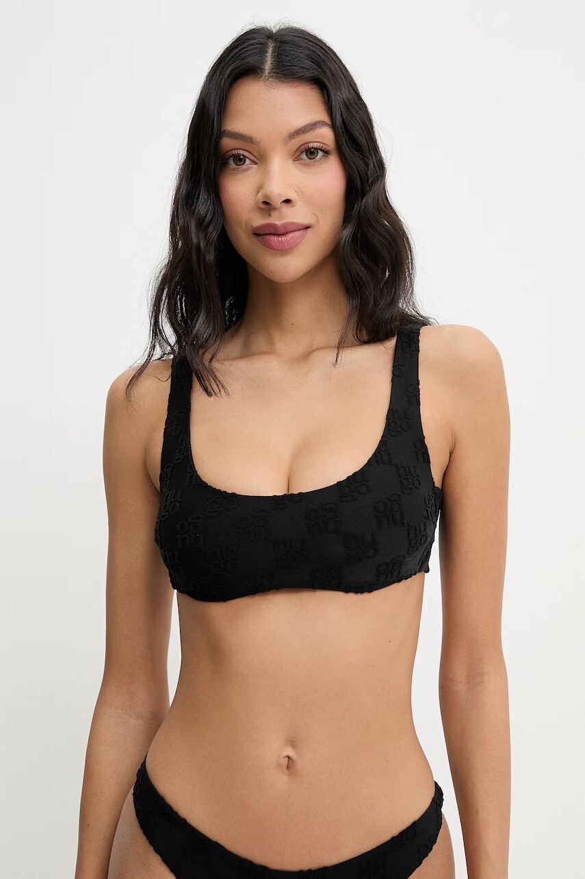 HUGO plavková podprsenka dámska Terry mono_bralette
