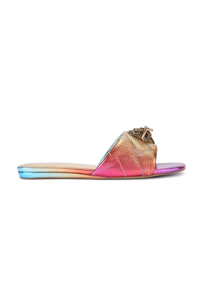 Kurt Geiger London šľapky dámske kožené Kensington Flat Sandal