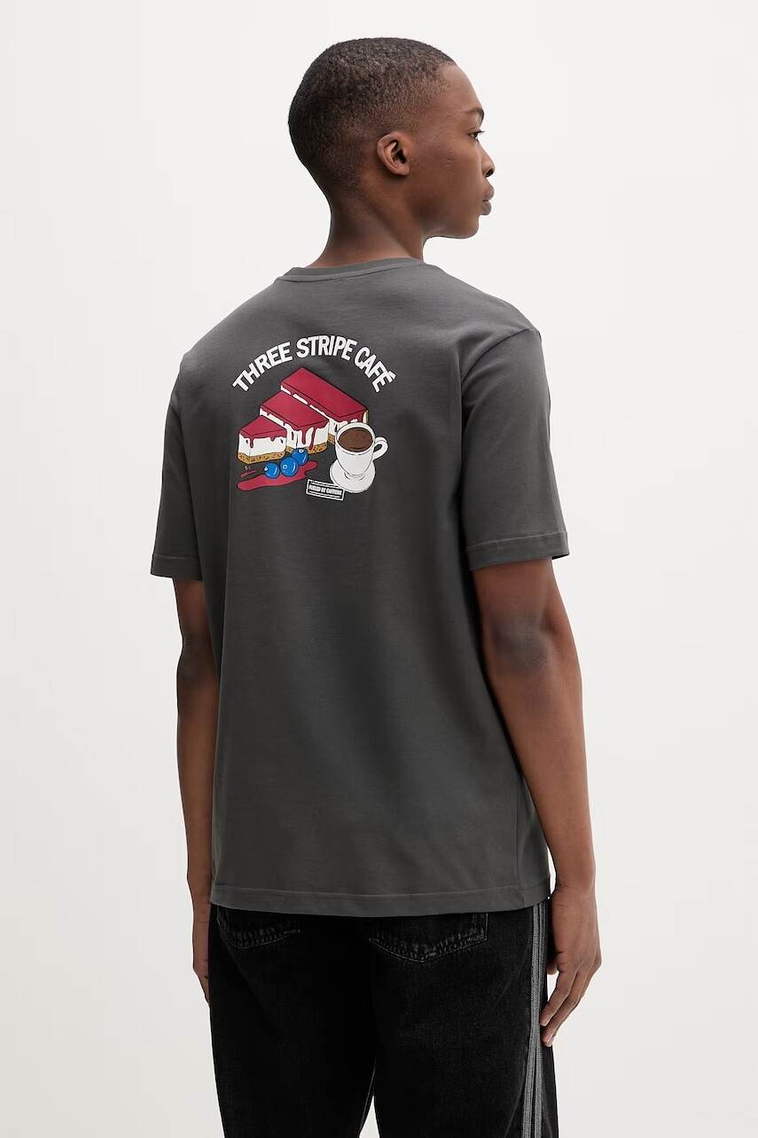 adidas tričko pánske bavlnené Coffee Cafe