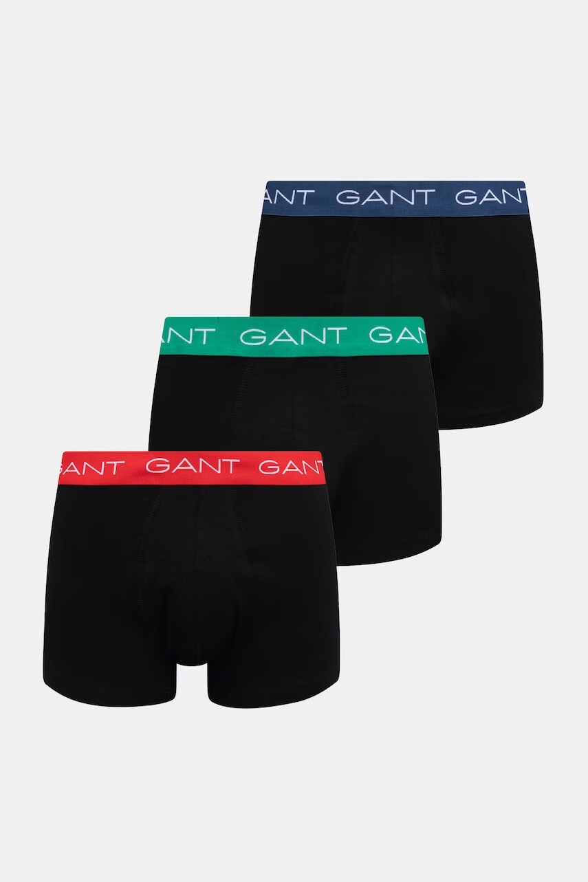 Gant priliehavé boxerky pánske bavlnené s elastanom 3-pack