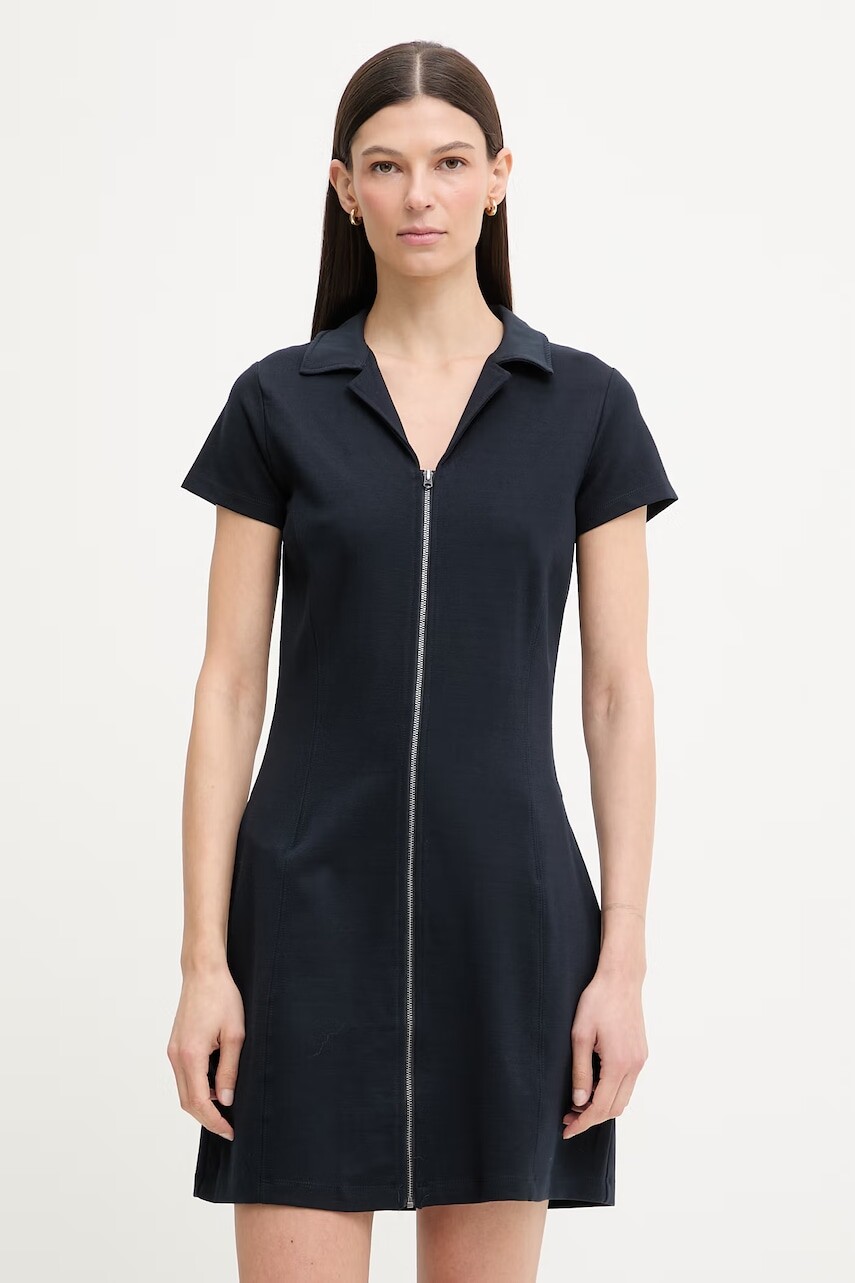 G-Star šaty s viskózou Soft sculpt fit flare