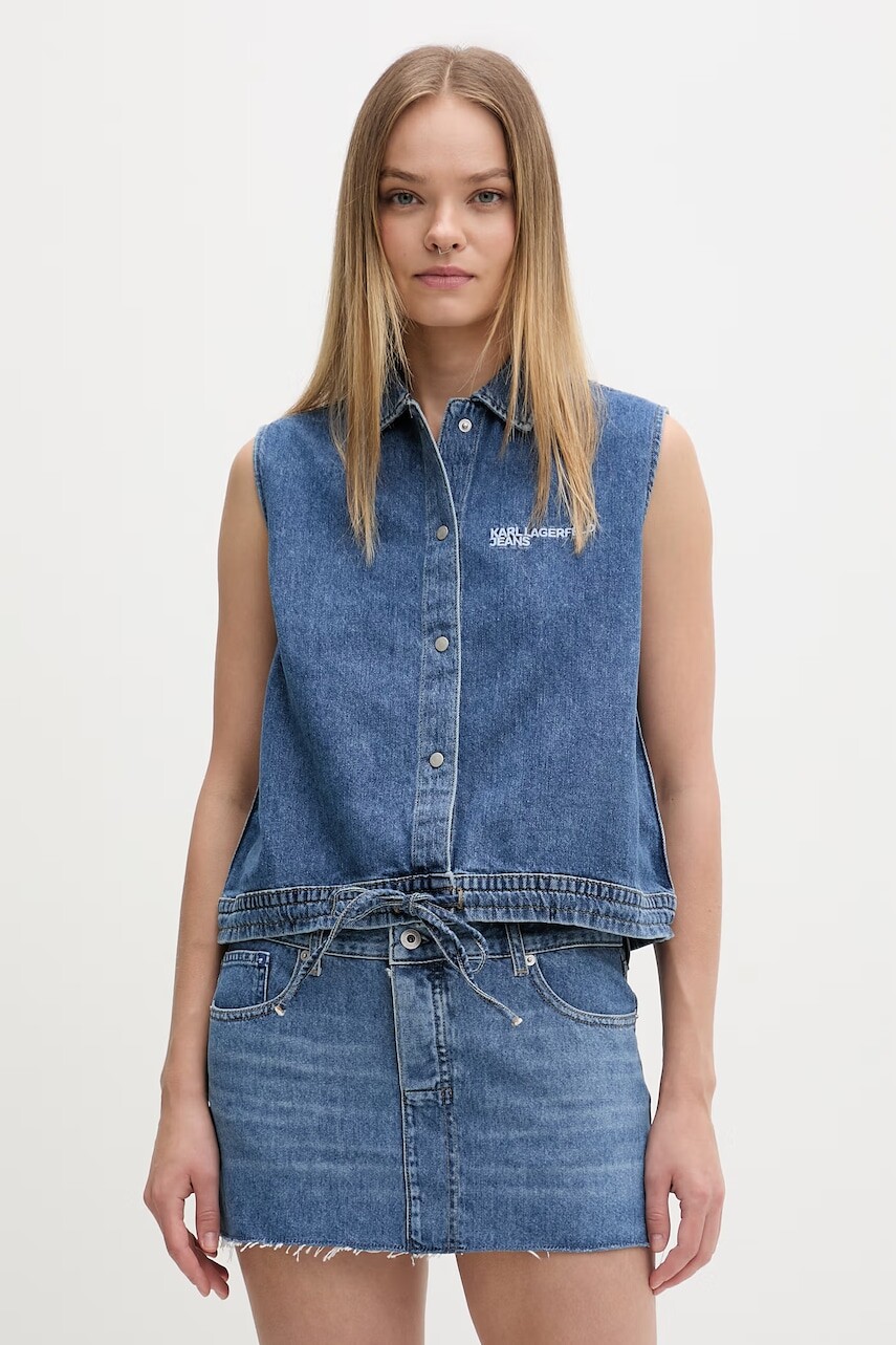 Karl Lagerfeld Jeans košeľa dámska rifľová