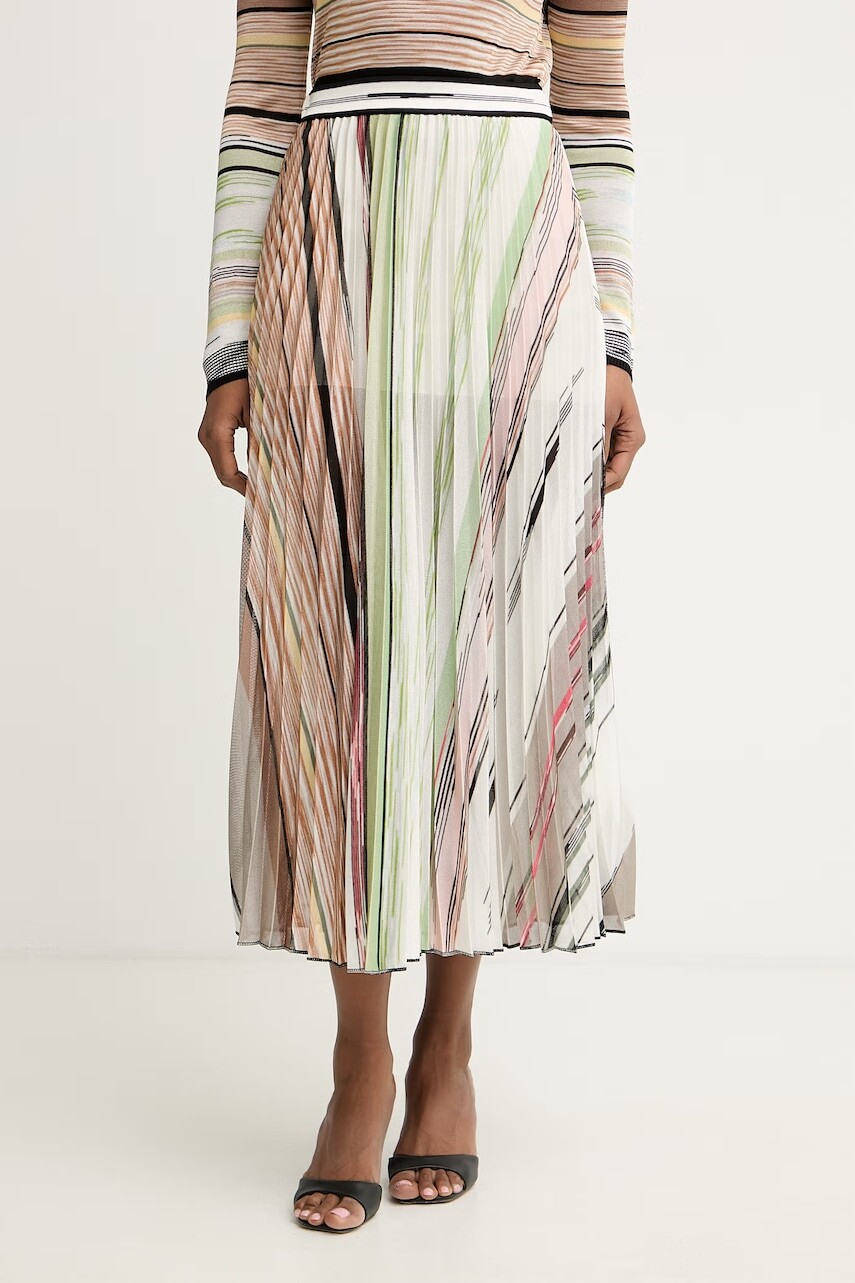Missoni skladaná sukňa s viskózou