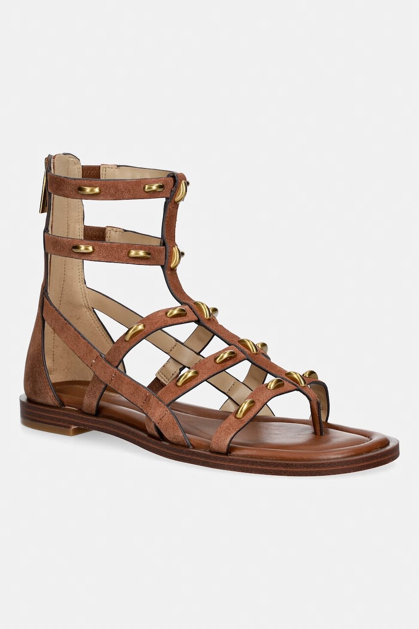 MICHAEL Michael Kors sandále rimankové dámske kožené Noa Flat Sandal