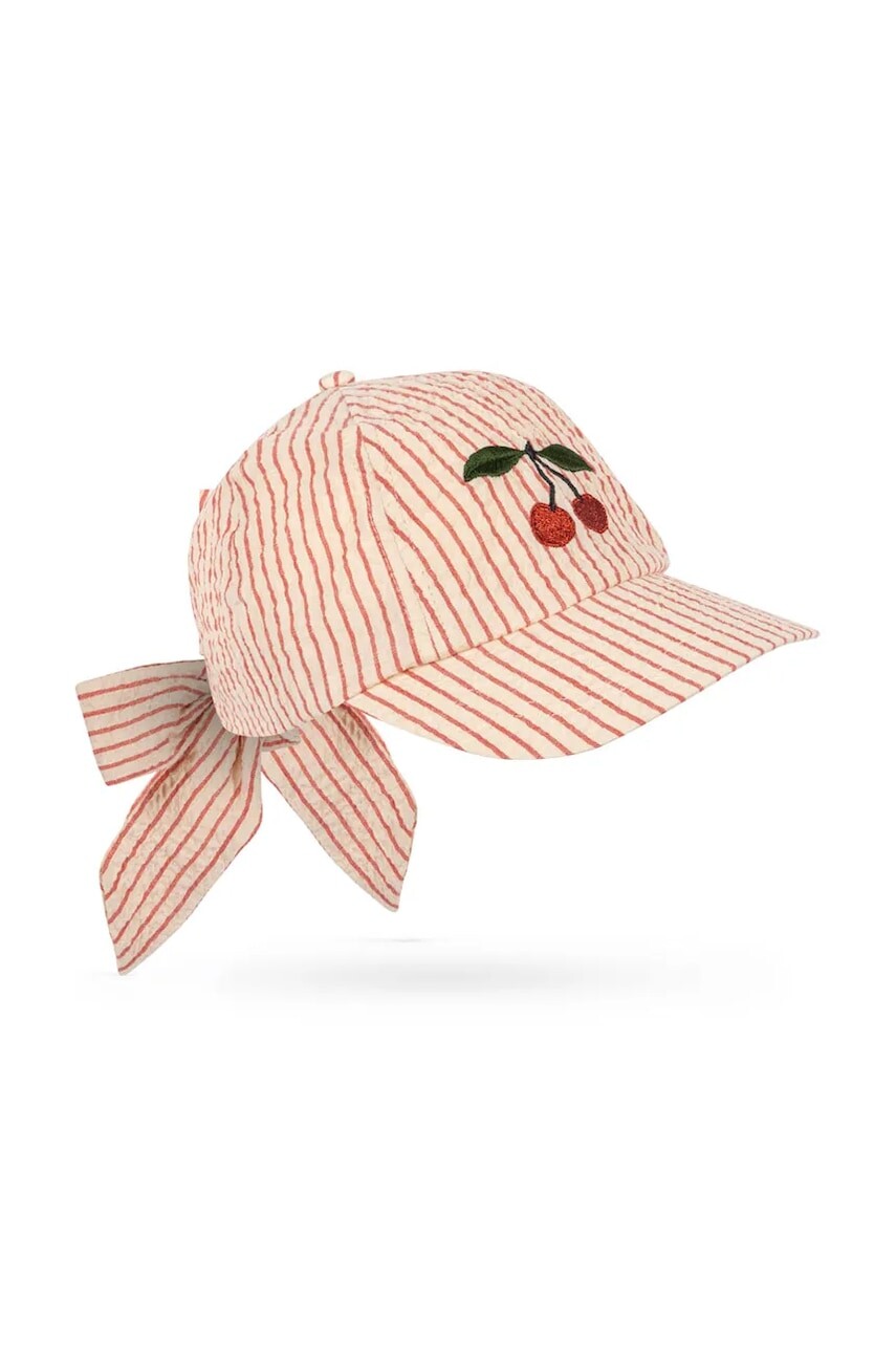 Konges Sløjd čiapka so šiltom detská bavlnená ELLIE BOW CAP GOTS