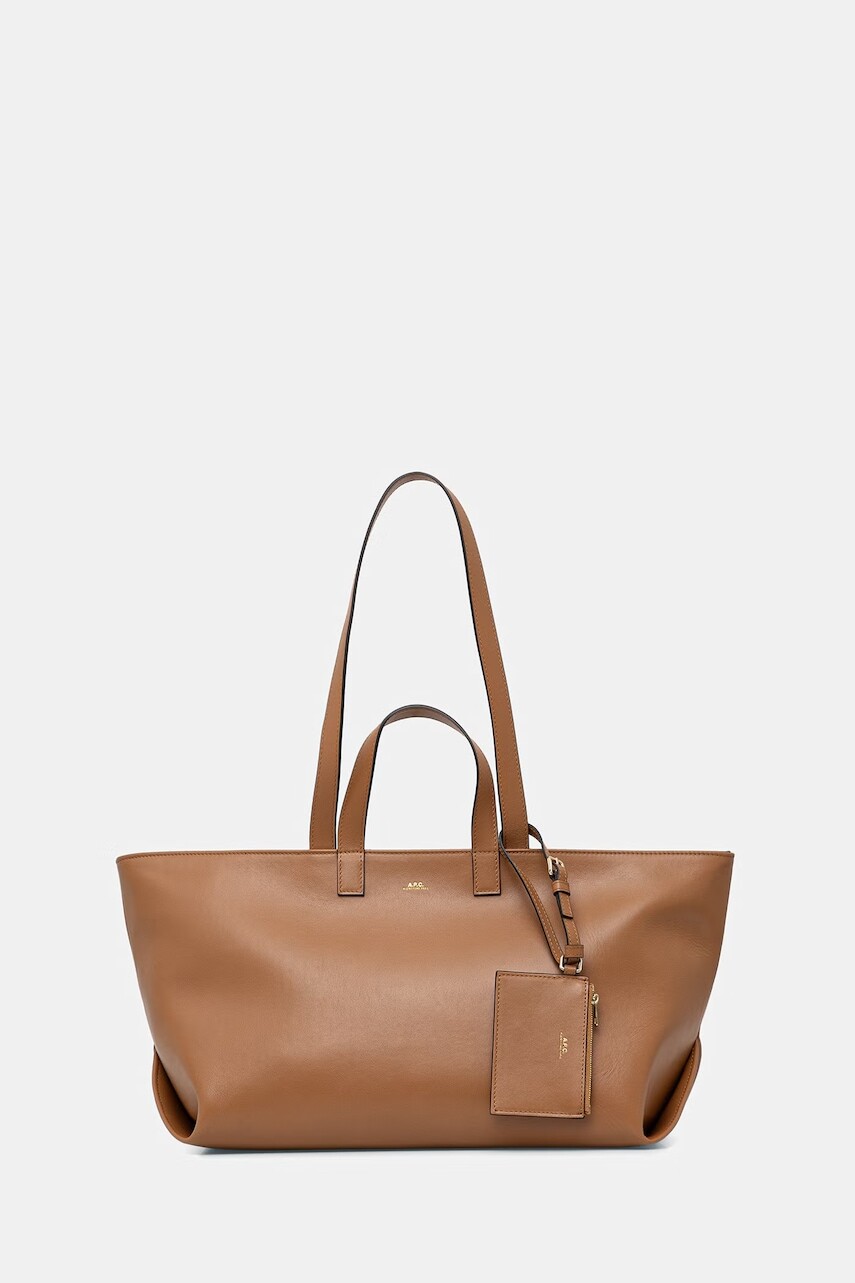 A.P.C. kabelka typu shopper dámska kožená LE DRUMMER