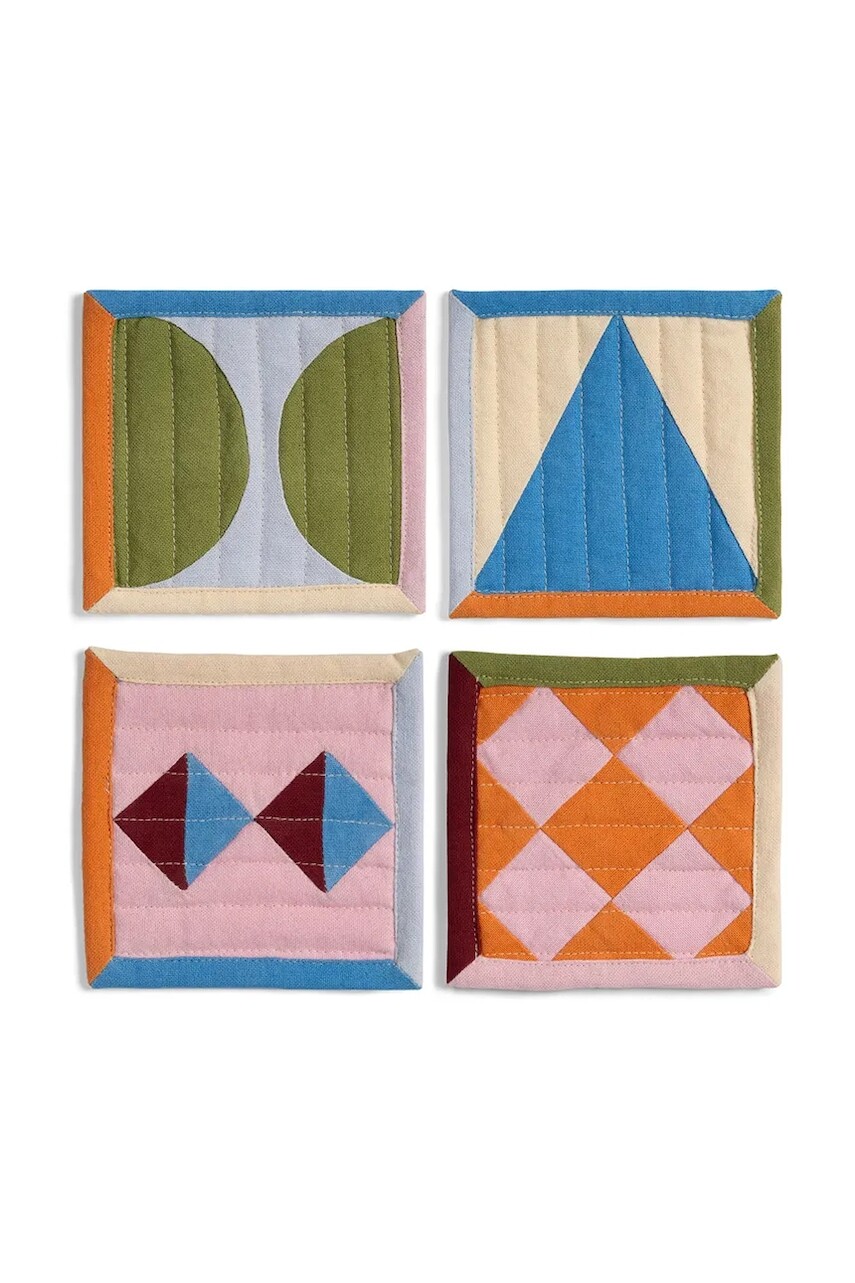 &k amsterdam sada podložiek bavlnená 12 x 12 cm