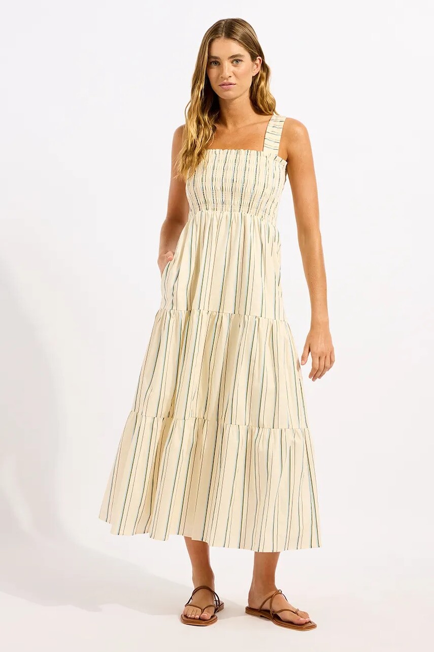 Seafolly šaty z viskózy Stripe Faithfull