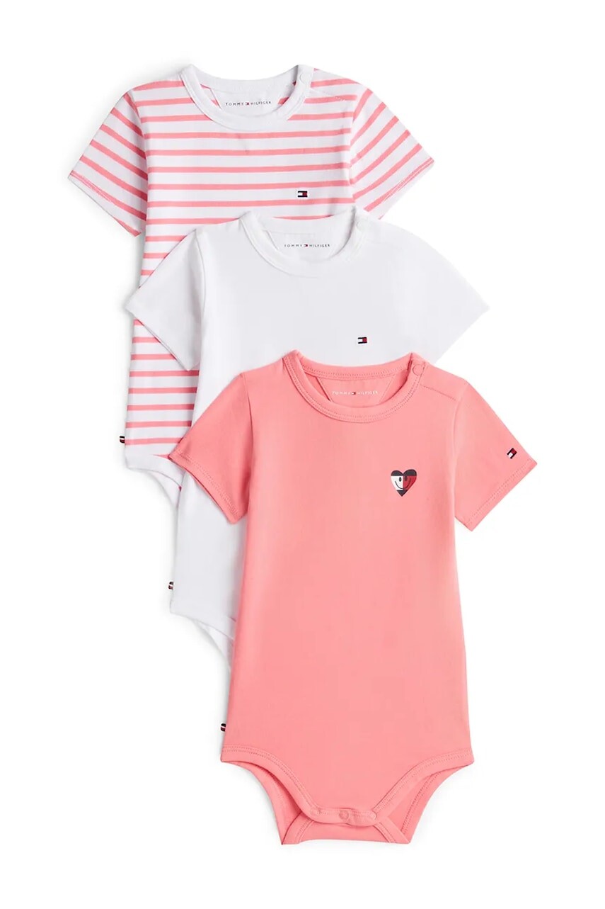 Tommy Hilfiger body detské bavlnené 3-pak