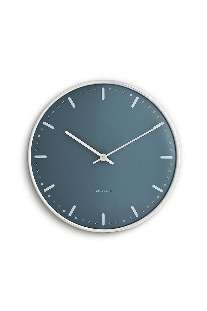 Arne Jacobsen nástenné hodiny z kovu 29 cm