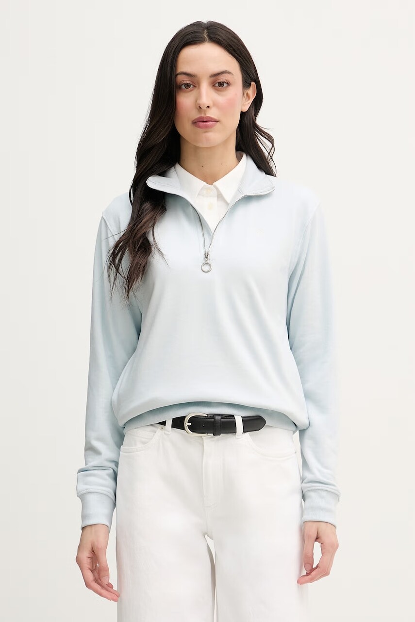 U.S. Polo Assn. mikina dámska s bavlnou DHM LB Quarter Zip