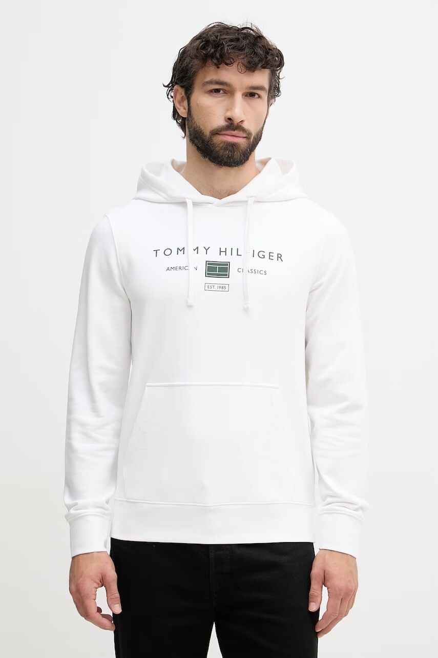 Tommy Hilfiger mikina s kapucňou pánska bavlnená