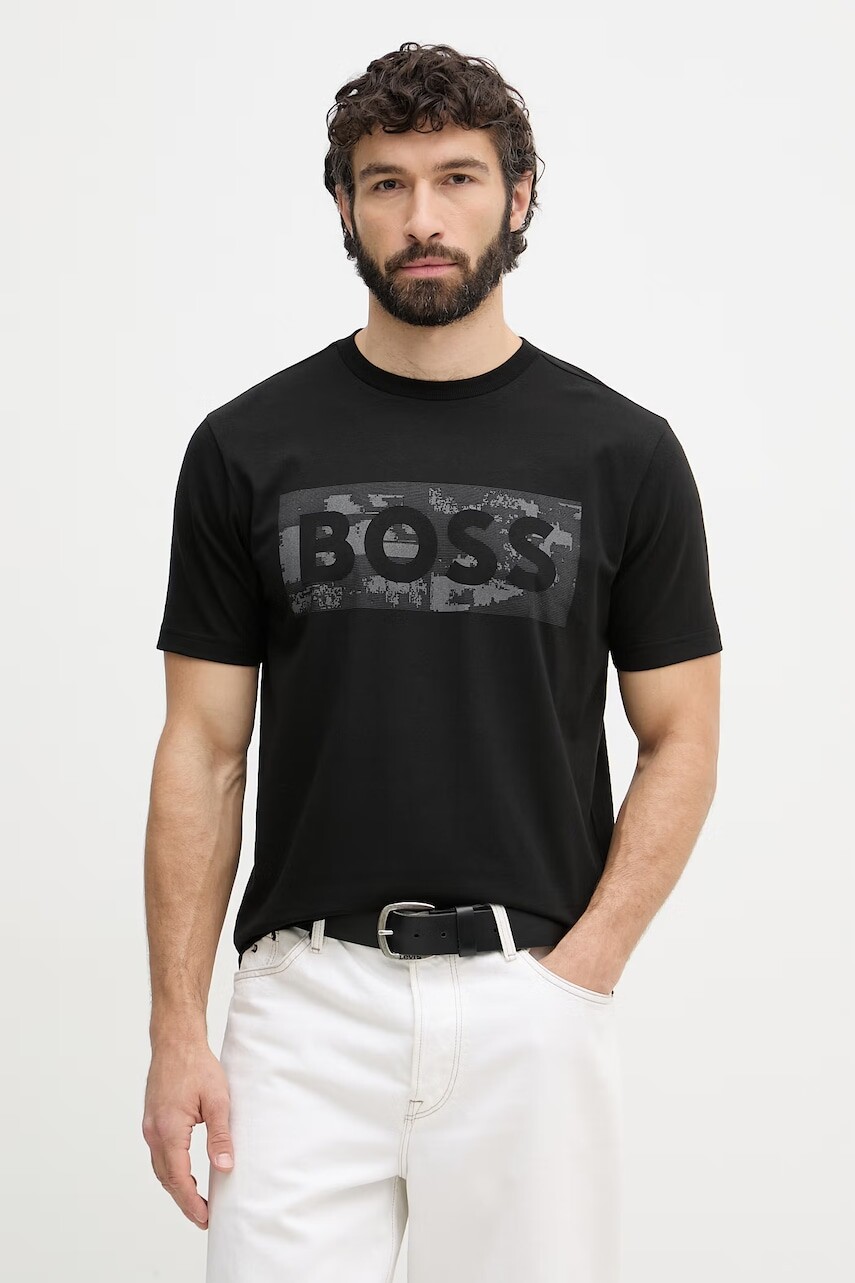 BOSS Green tričko pánske s bavlnou