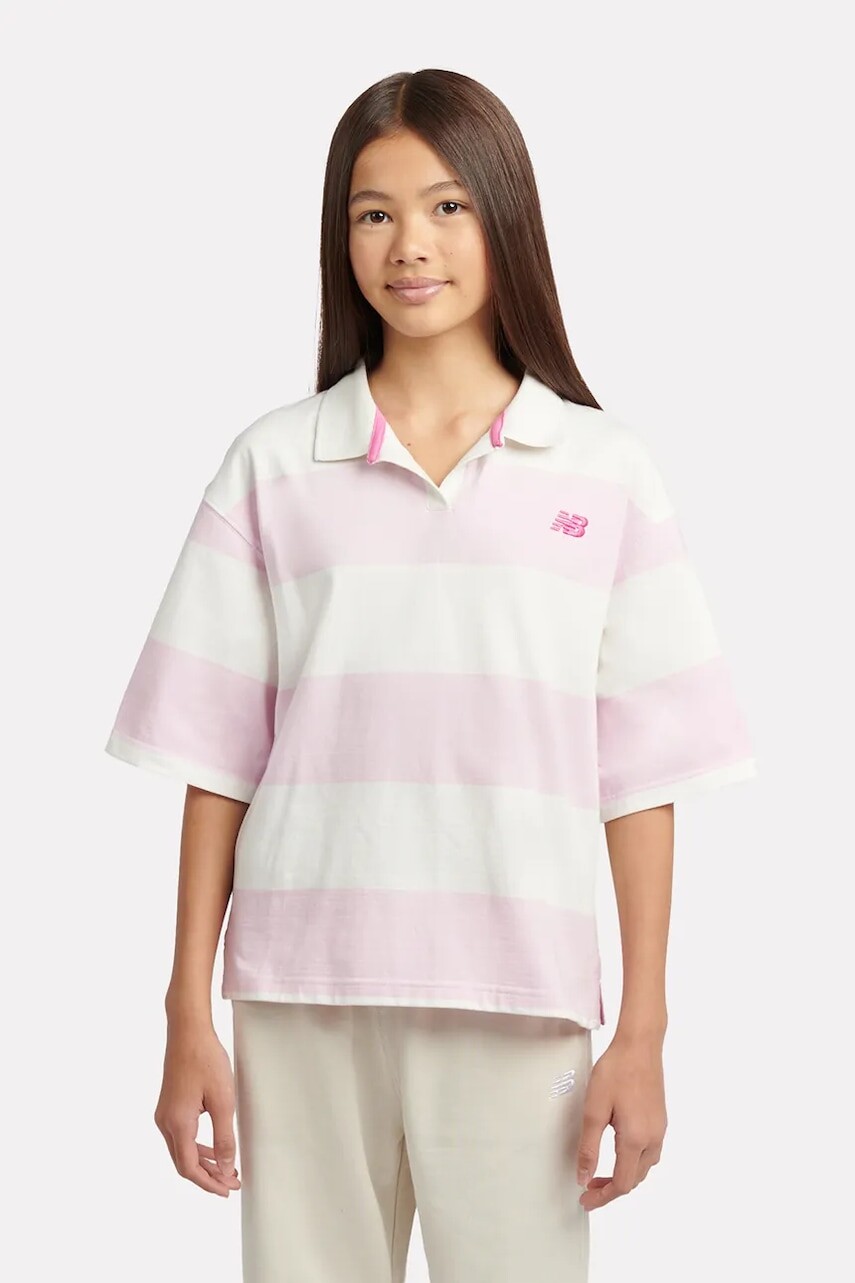 New Balance detské bavlnené polo tričko