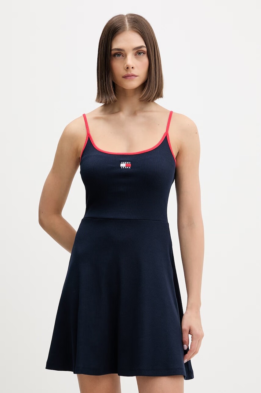 Tommy Jeans letné šaty bavlnené s elastanom