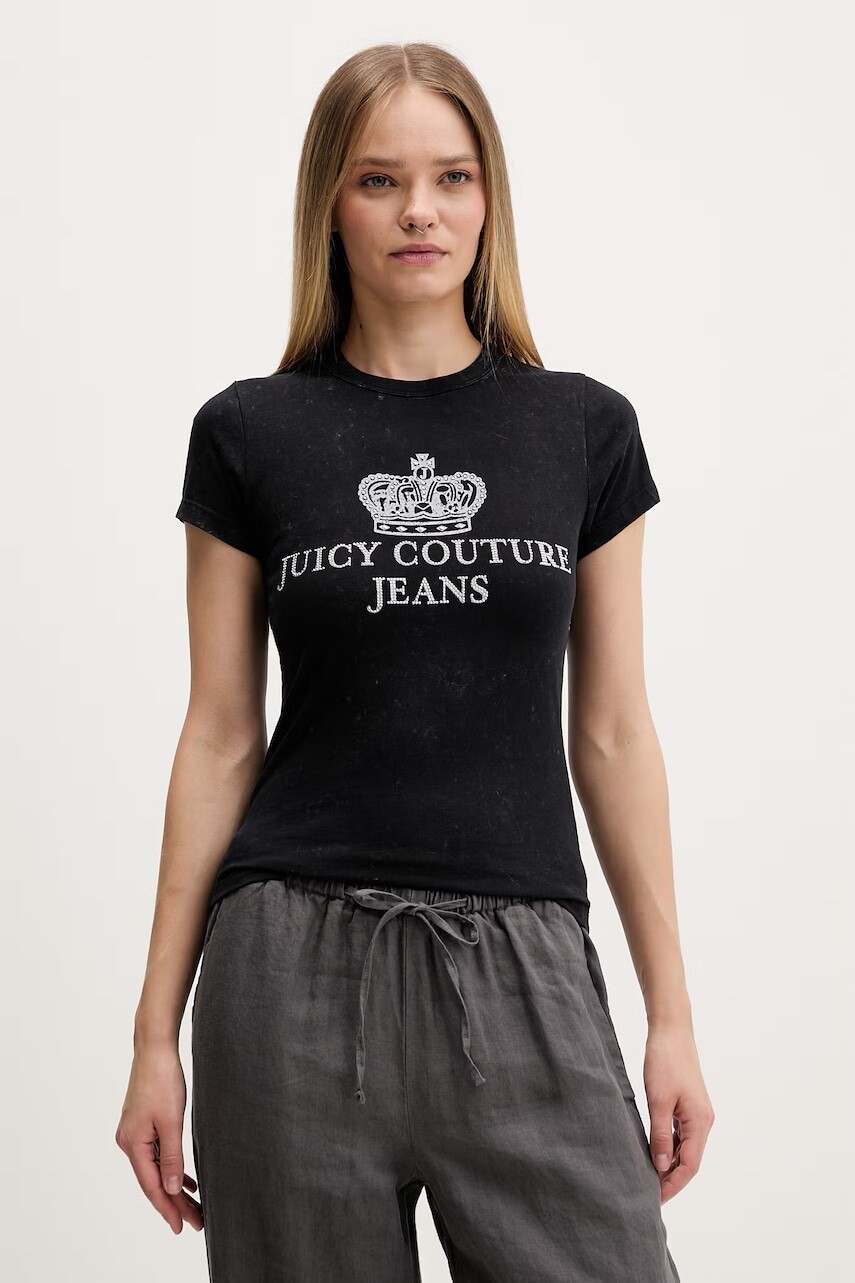 Juicy Couture tričko dámske bavlnené HERITAGE HILTON