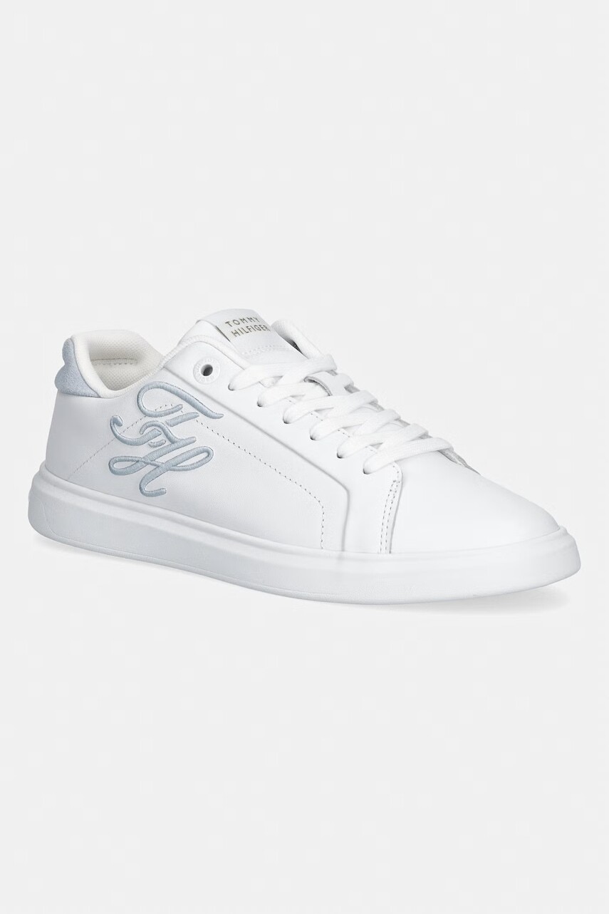 Tommy Hilfiger TH ICON COURT SCRIPT tenisky dámske kožené