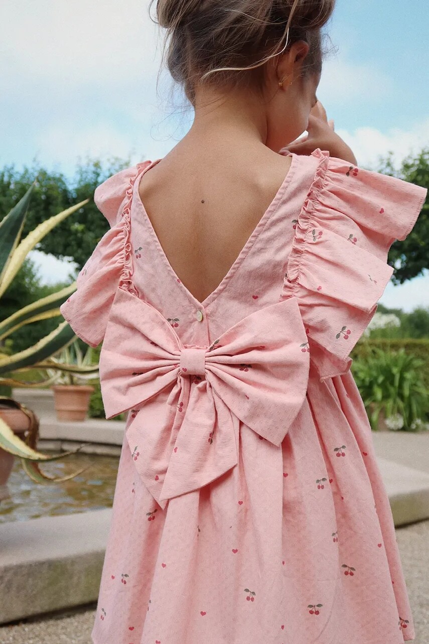 Konges Sløjd šaty bavlnené EVIA FRILL DRESS GOTS