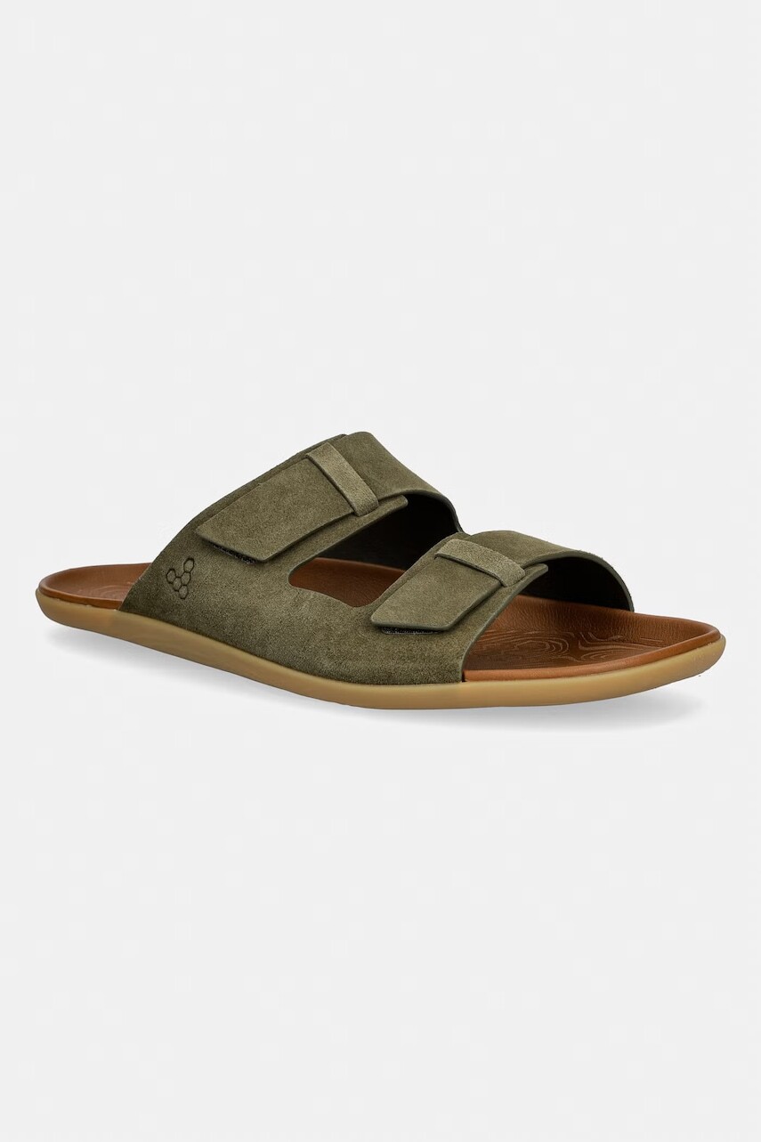 Vivobarefoot šľapky pánske kožené SENSUS YIN SLIDE