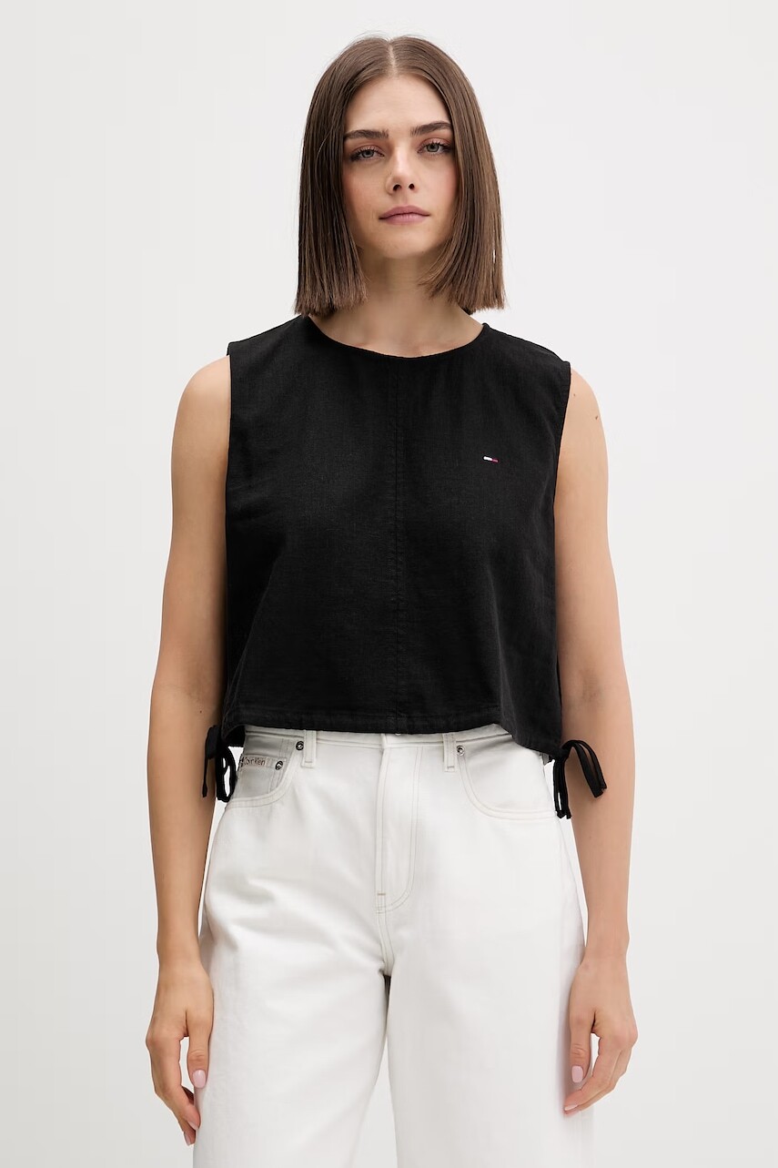 Tommy Jeans blúzka dámska s ľanom