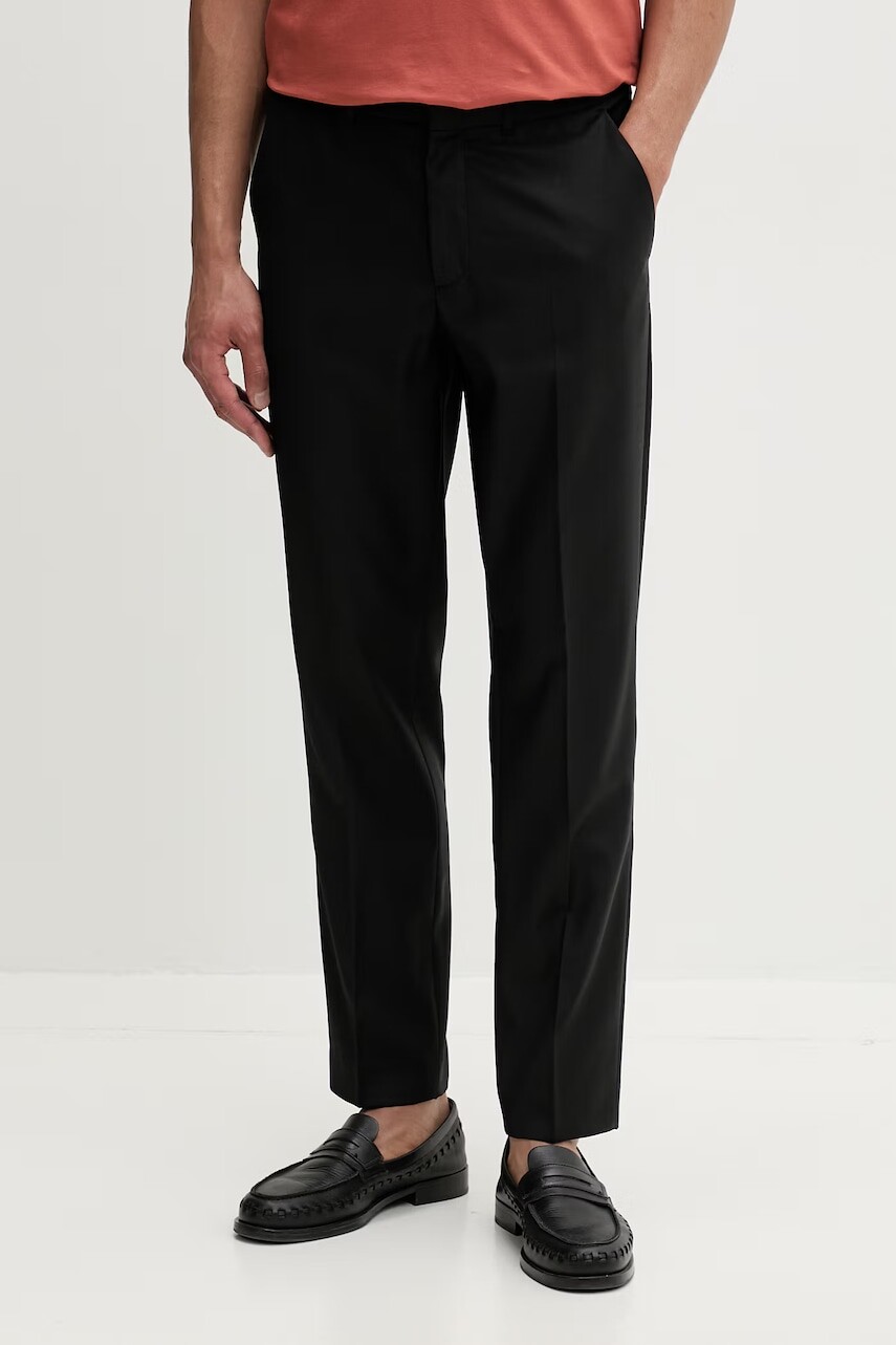 Calvin Klein nohavice pánske s vlnou