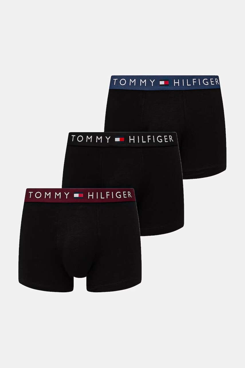 Tommy Hilfiger priliehavé boxerky pánske bavlnené s elastanom 3-pak