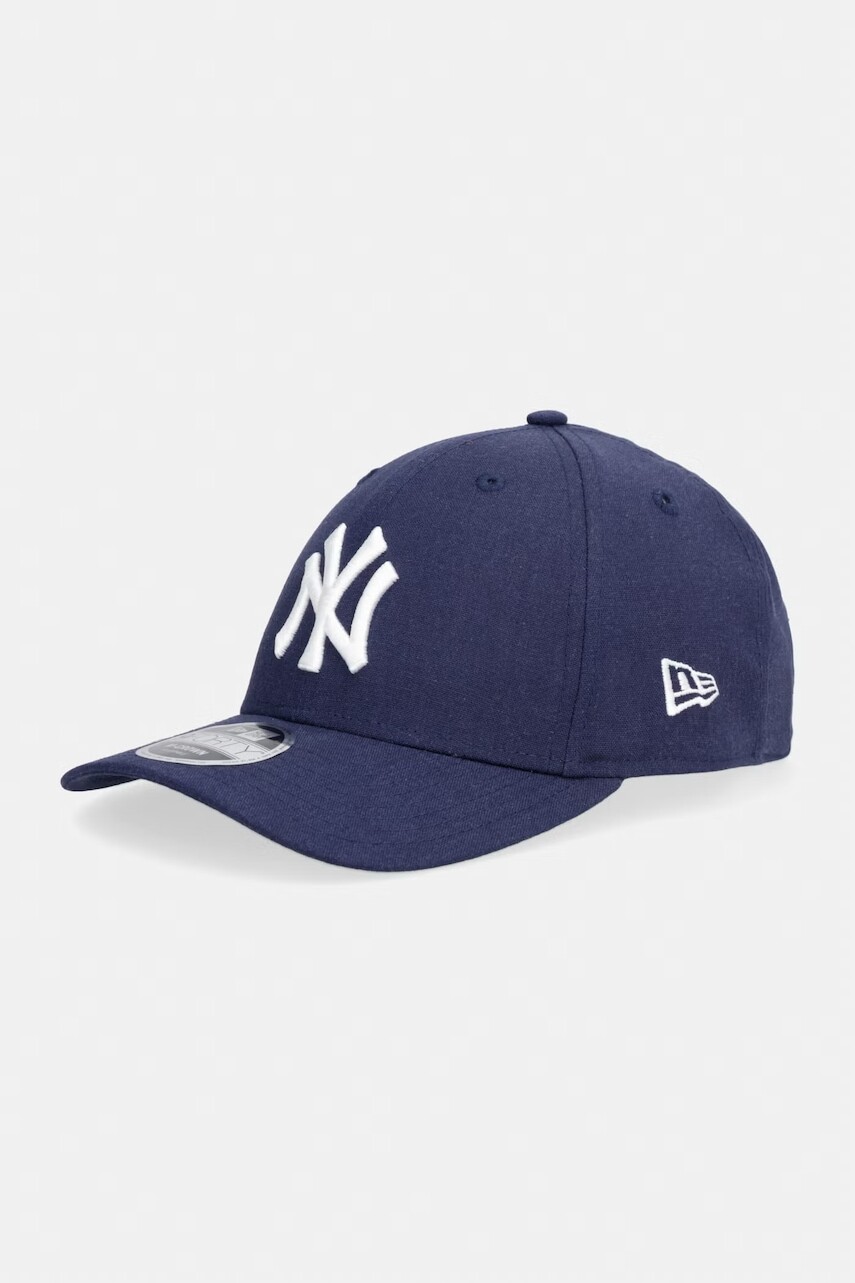 New Era čiapka so šiltom s prímesou ľanu LINEN 940 MC NYY