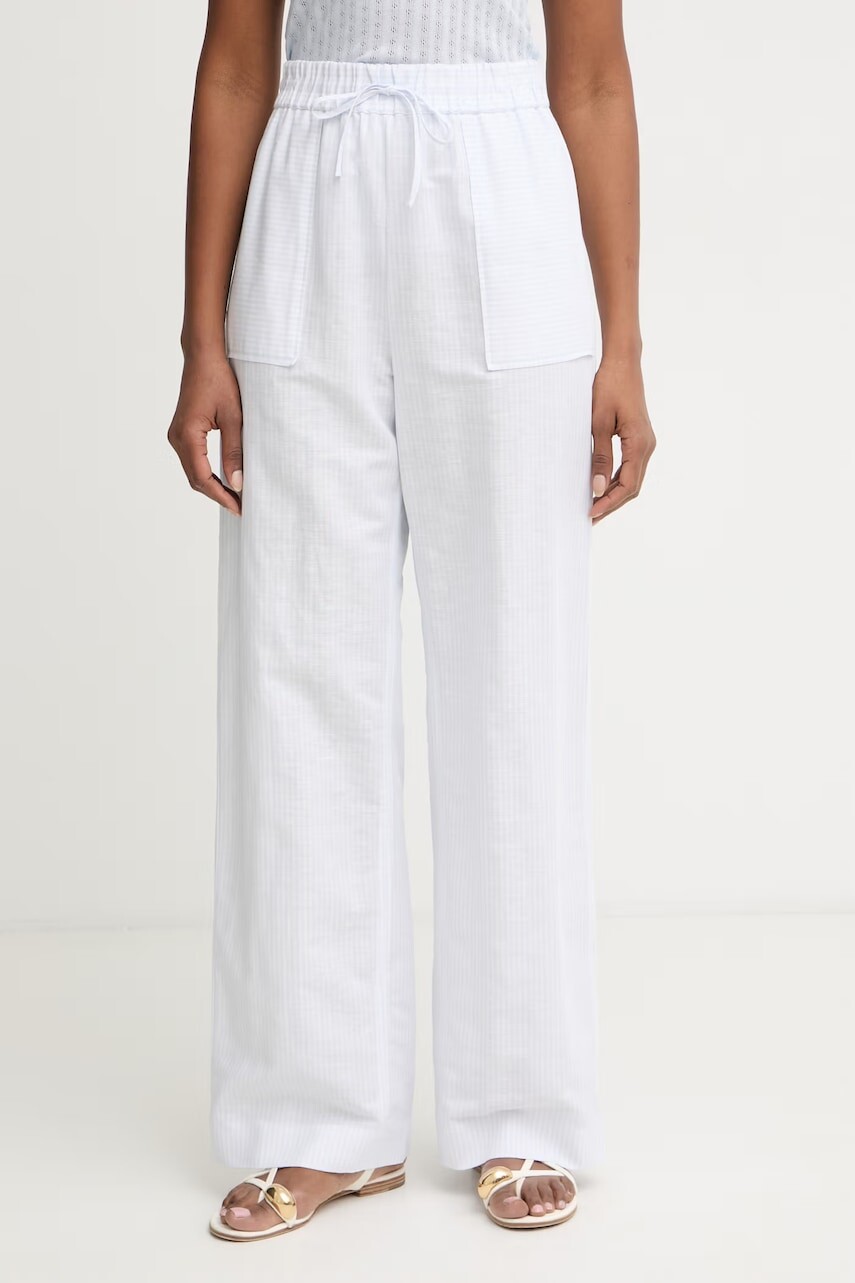 MM by Max Mara nohavice dámske s ľanom FAUNA