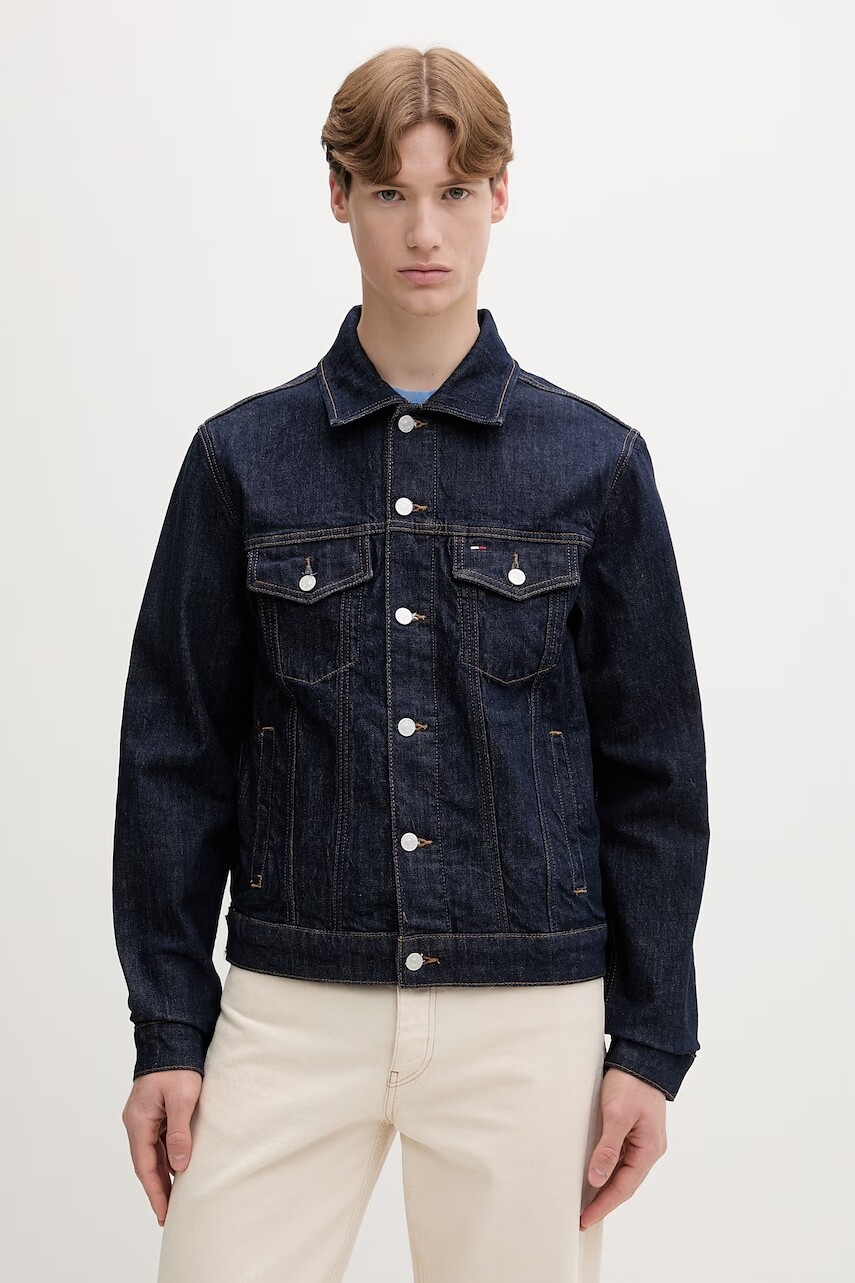 Tommy Jeans džínsová bunda pánska rifľová